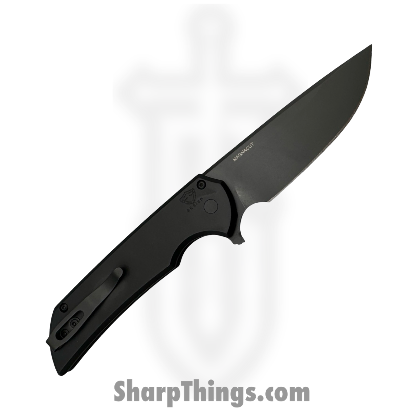 ProTech - MX103 - Mordax - Folding Knife - CPM MagnaCut Coated Drop Point - Aluminum - Black - Image 2