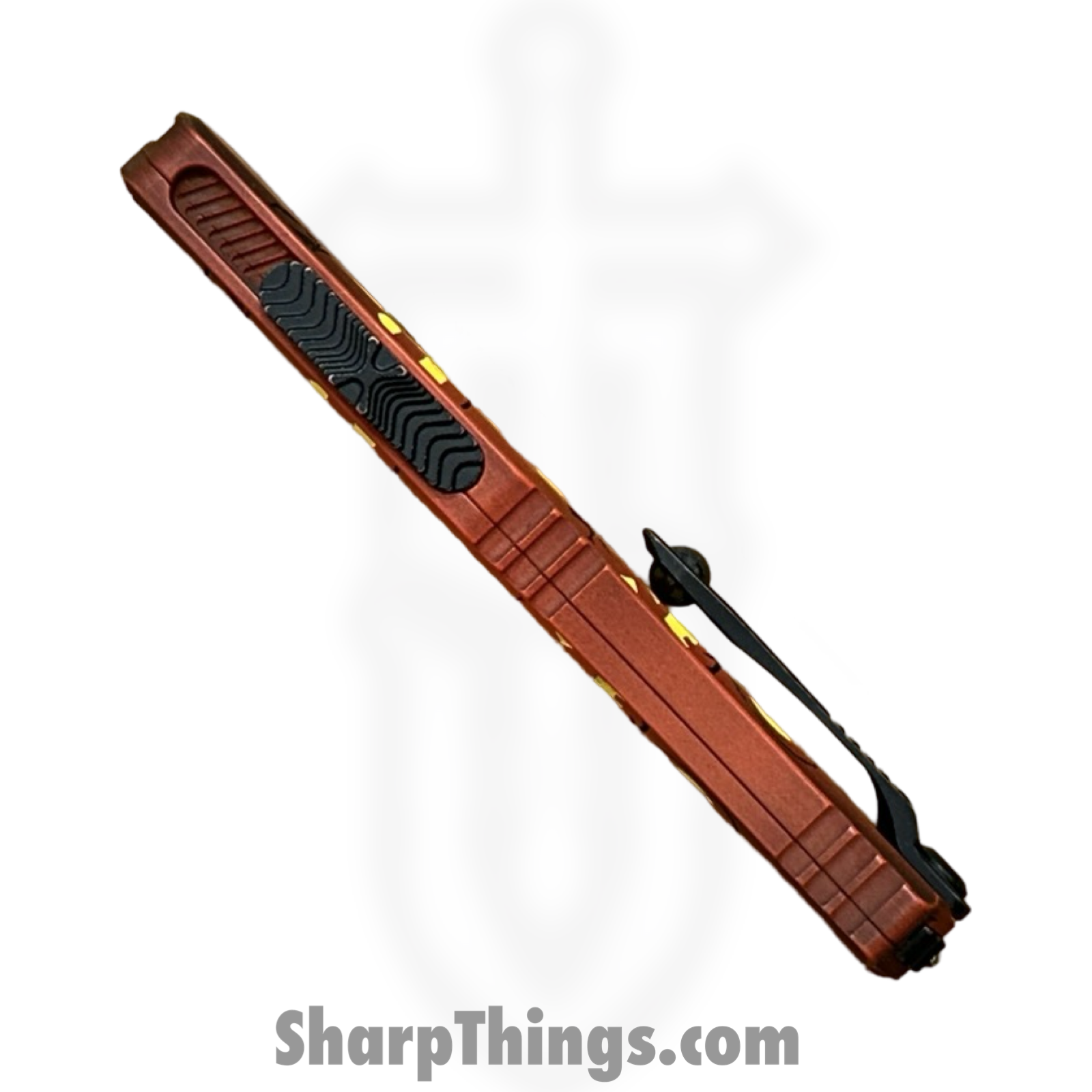 Microtech - 1702M-1HWJLS - Hera II Mini - Signature Series - OTF Auto - Jack-O-Lantern - M390MK Apocalyptic Dagger - Orange - Image 3