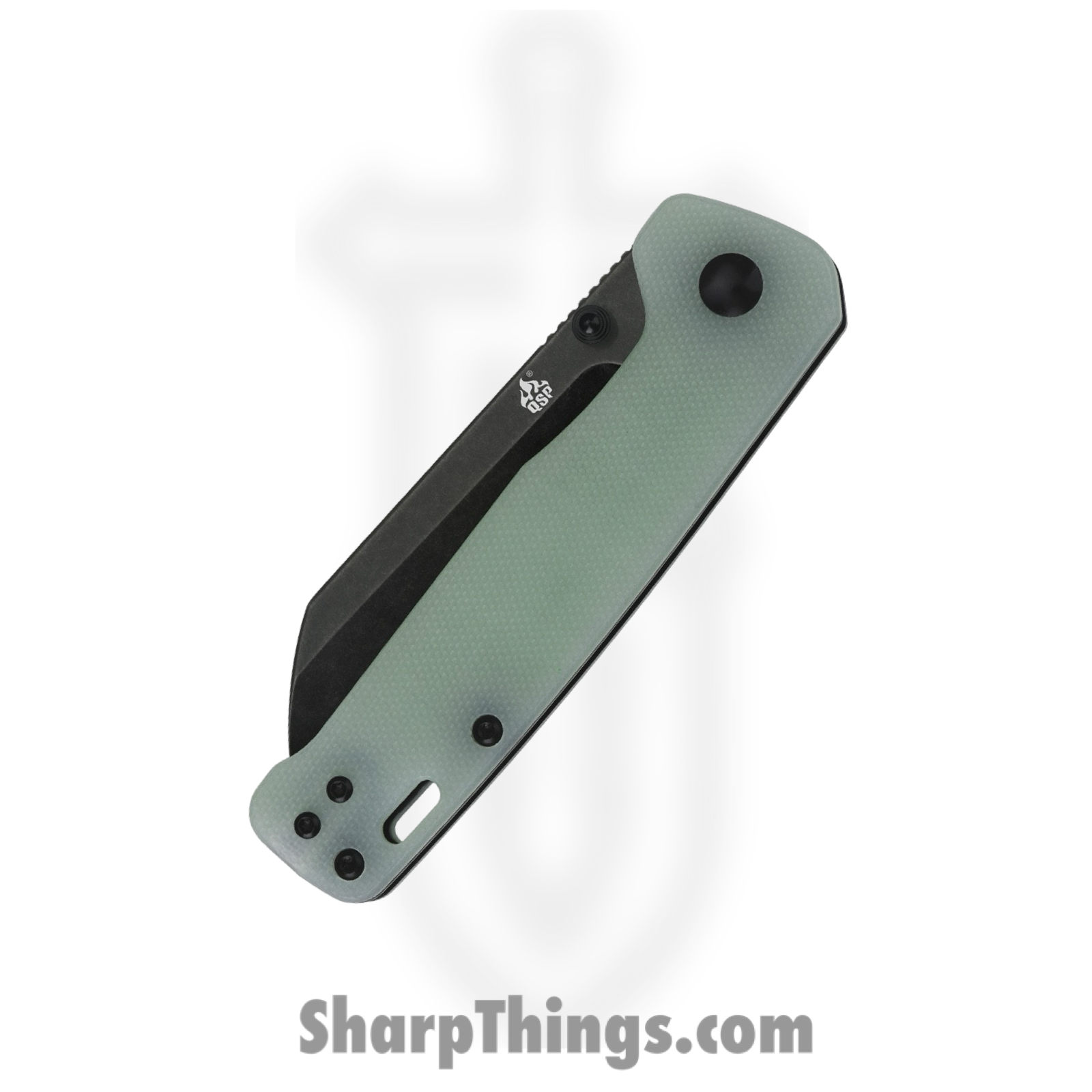 QSP - QS130W - Penguin - Folding Knife - D2 Black Stonewash Sheepsfoot - G10 - Jade - Image 3
