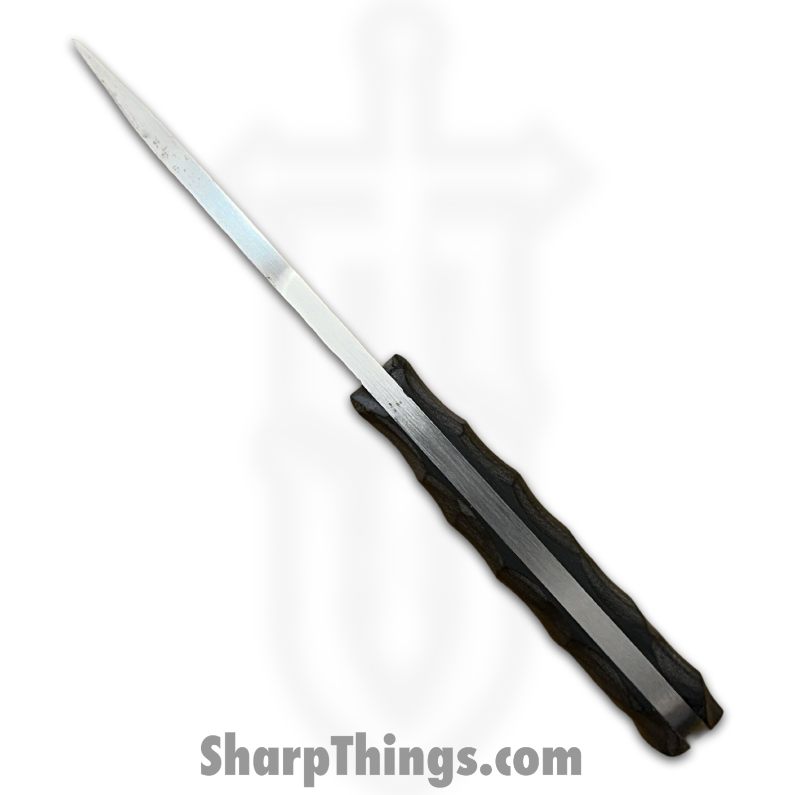 310 Forge - WEN101124 - Wendigo - Custom Made 52100HC Clip Drop Point Blade w Hardwood Scales - Black - Image 8