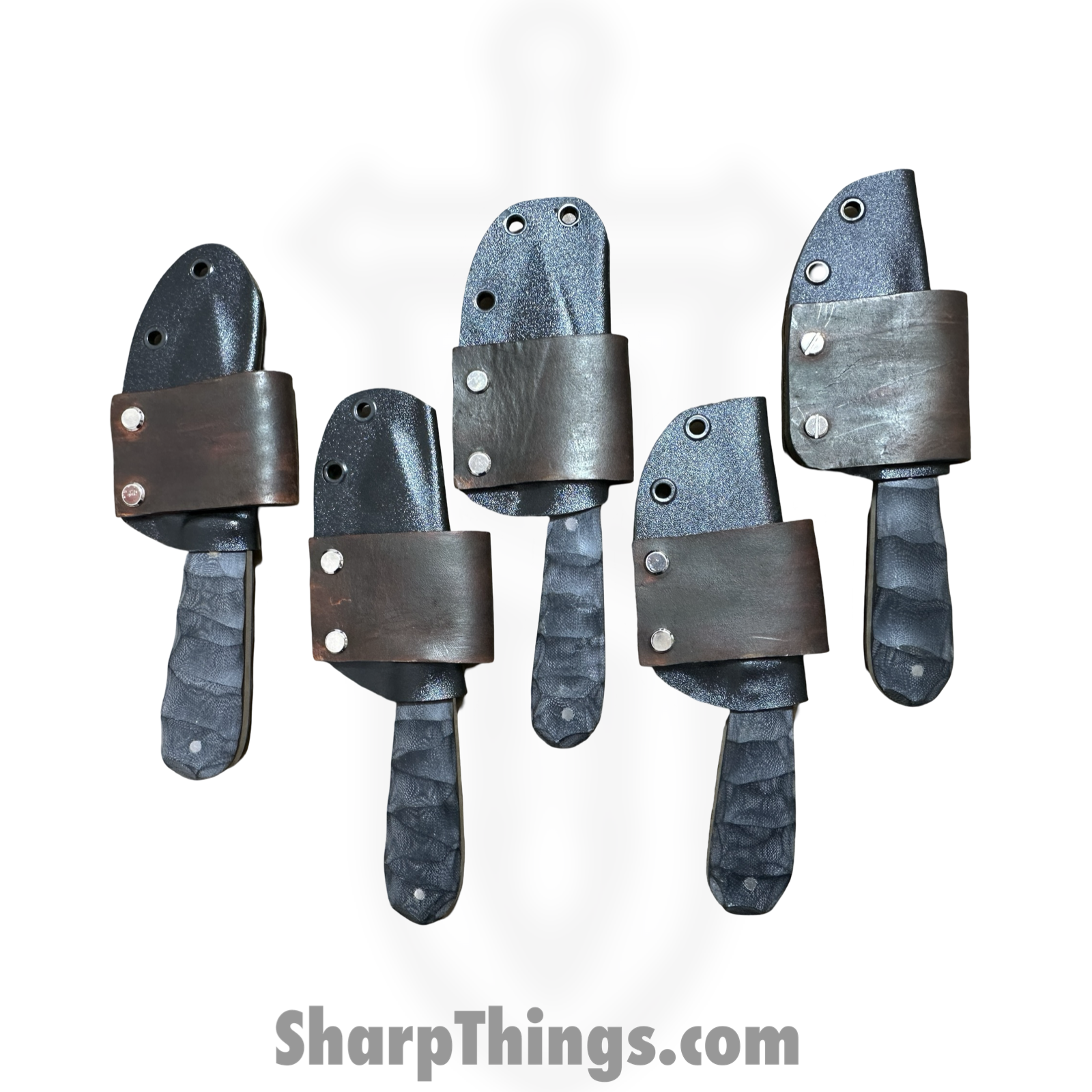 310 Forge - WEN101124 - Wendigo - Custom Made 52100HC Clip Drop Point Blade w Hardwood Scales - Black - Image 9