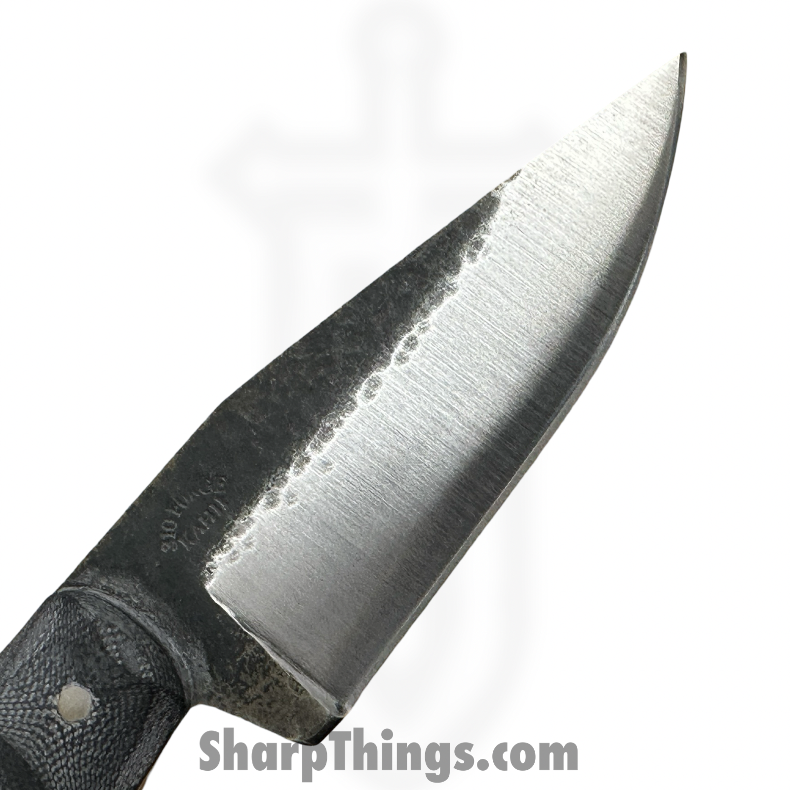 310 Forge - WEN101124 - Wendigo - Custom Made 52100HC Clip Drop Point Blade w Hardwood Scales - Black - Image 3