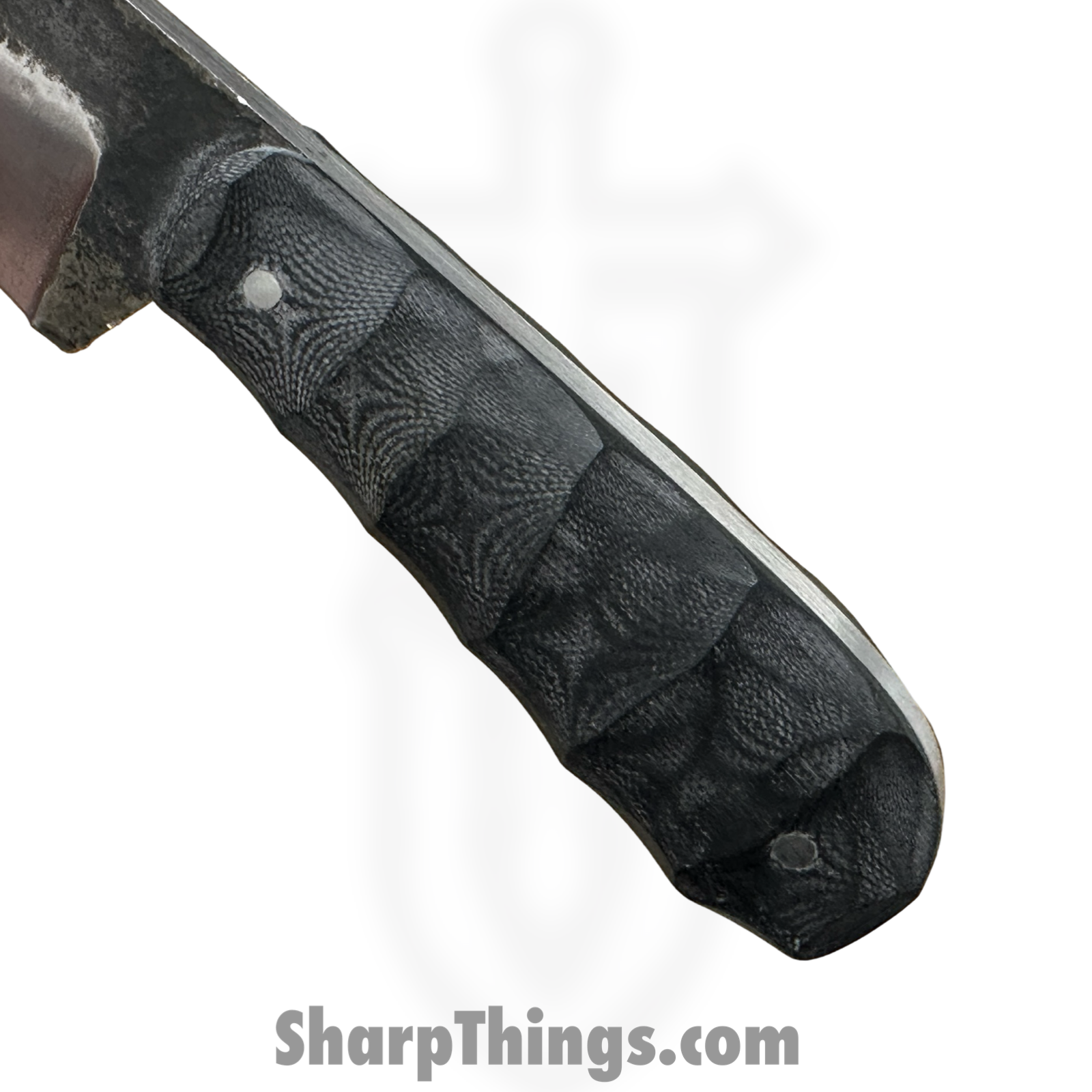 310 Forge - WEN101124 - Wendigo - Custom Made 52100HC Clip Drop Point Blade w Hardwood Scales - Black - Image 5