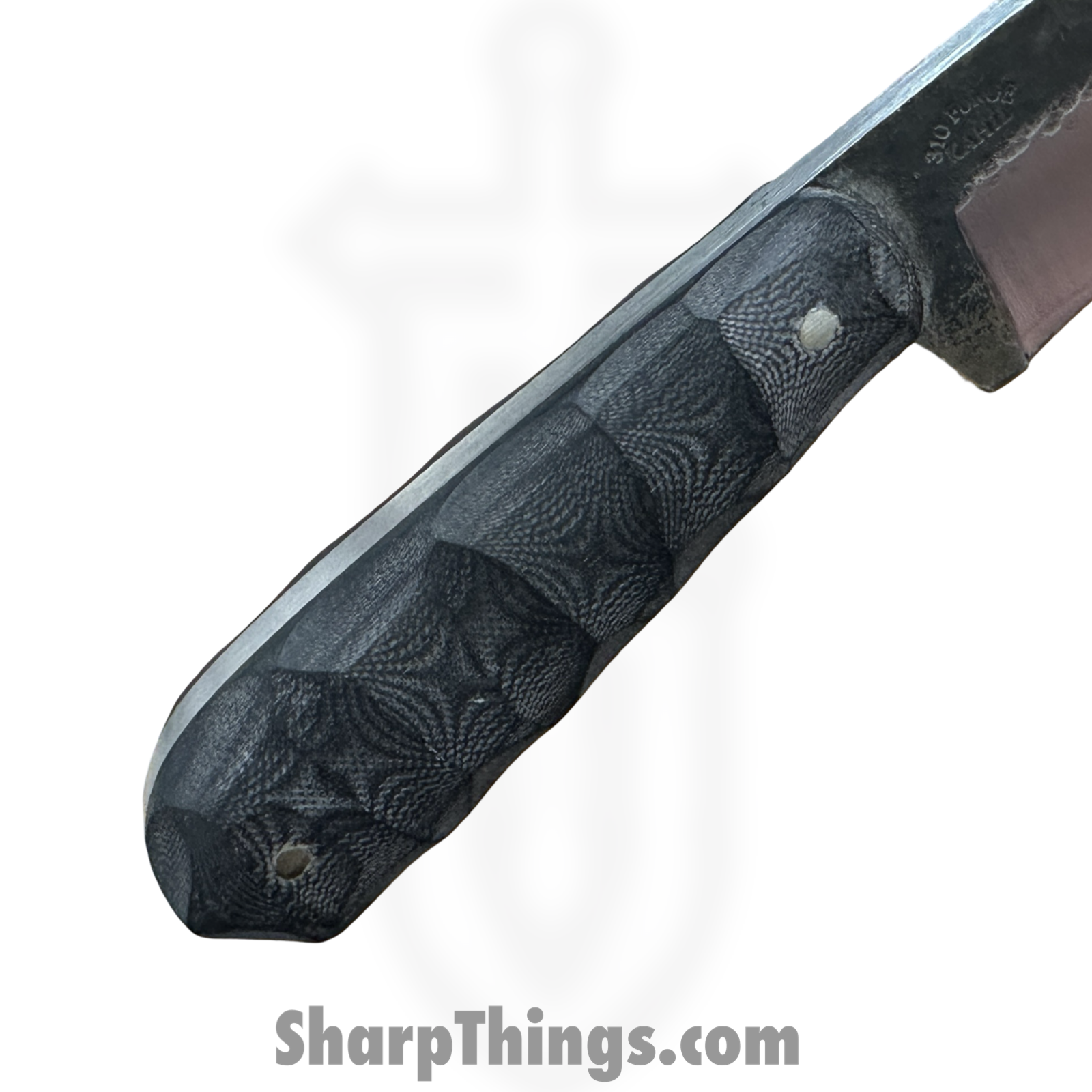 310 Forge - WEN101124 - Wendigo - Custom Made 52100HC Clip Drop Point Blade w Hardwood Scales - Black - Image 6