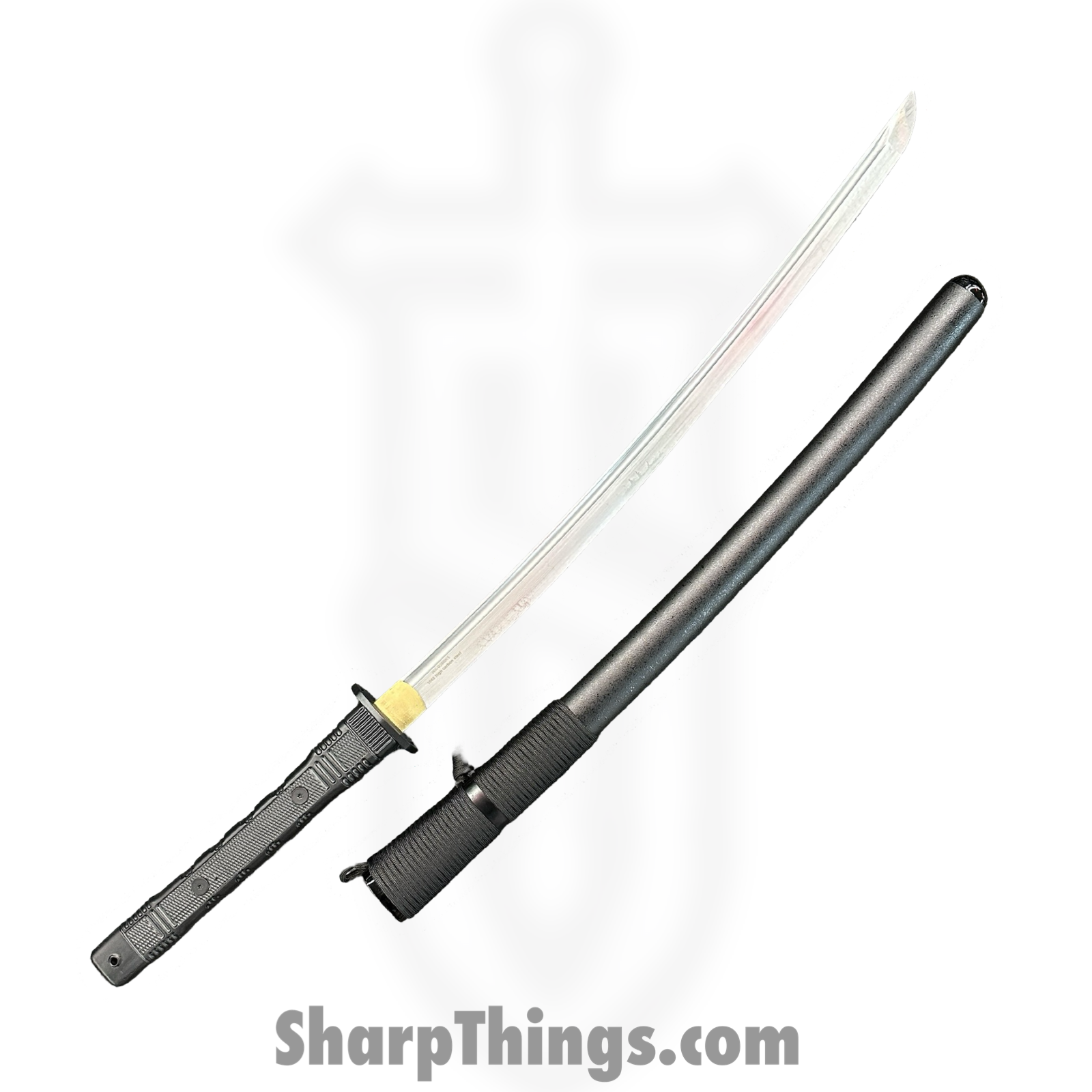 WithArmour - WAR038BK - Katana - Fixed Blade Knife - 1065 Carbon Steel - Polymer - Black - Image 2