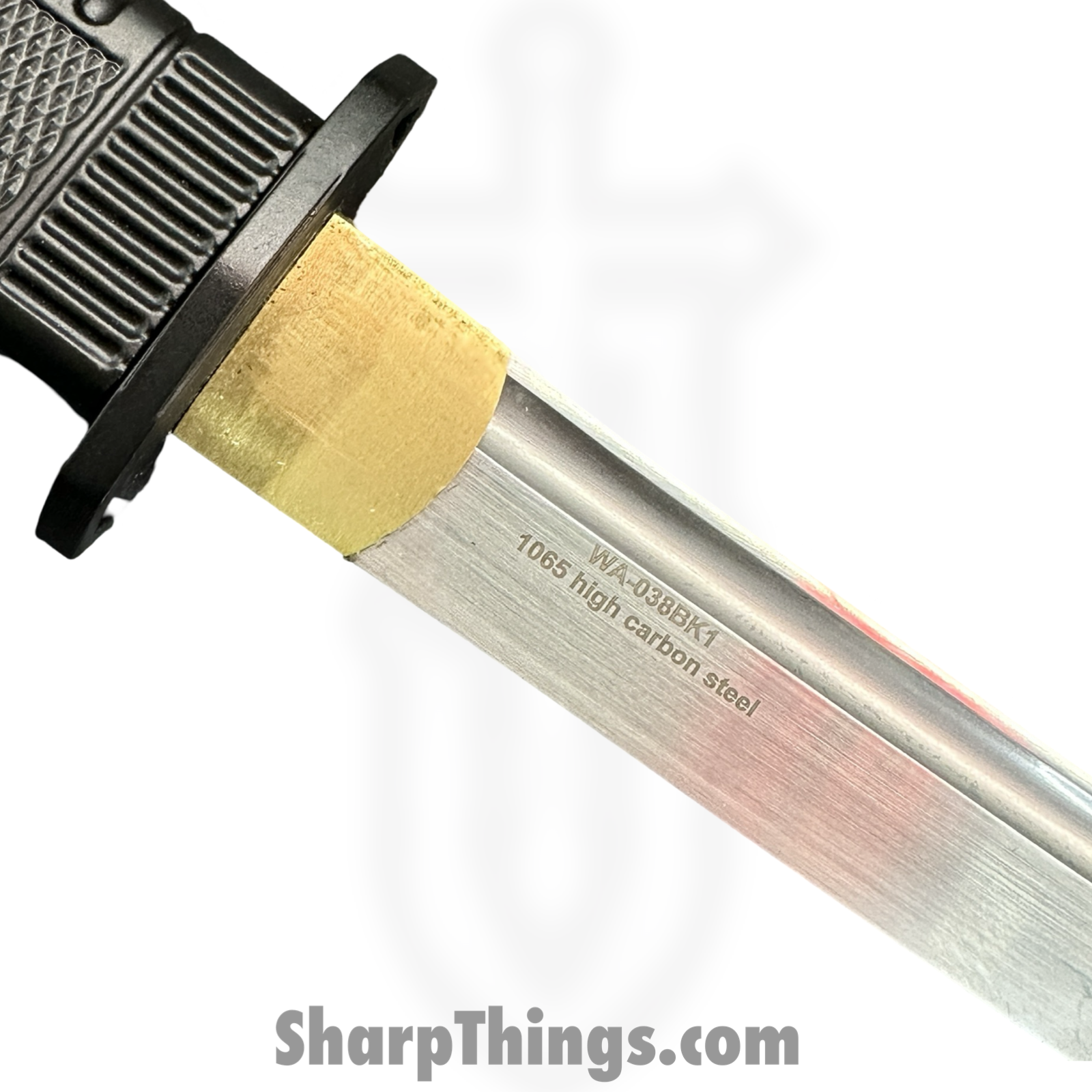 WithArmour - WAR038BK - Katana - Fixed Blade Knife - 1065 Carbon Steel - Polymer - Black - Image 9