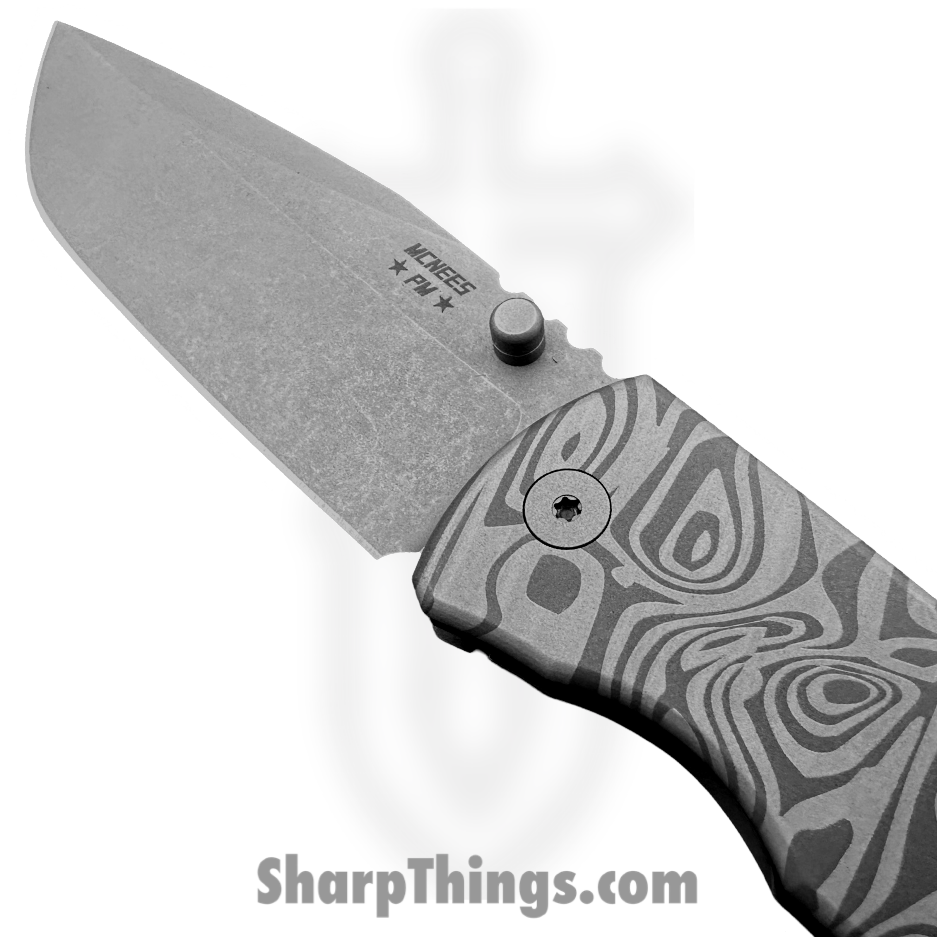 McNees - MAC23.5Beskar - MAC 2 3.5 - Folding Knife - CPM MagnaCut Stonewash Clip Point - Titanium - Beskar - Image 5