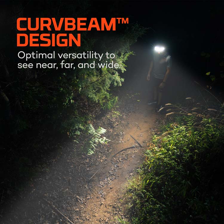 NEBO - NEB-HLP-0021 - Curvbeam 600 Flex - 180 Degree Headlamp - 600 Lumen - Black / Red - Image 3