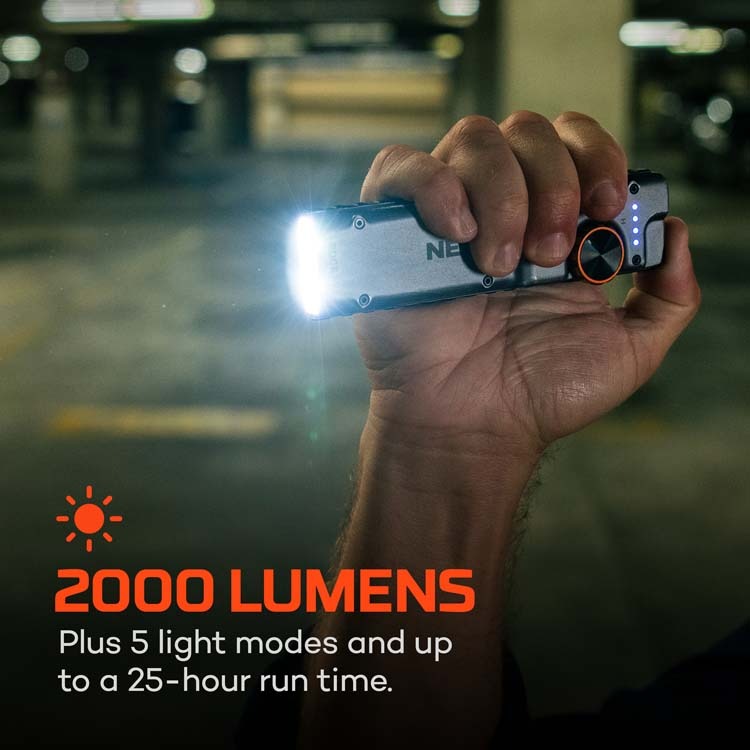 NEBO - NEB-POC-0014 - Edge 2K - Pocket Flashlight - 2000 Lumen - Gun Metal Gray - Image 7
