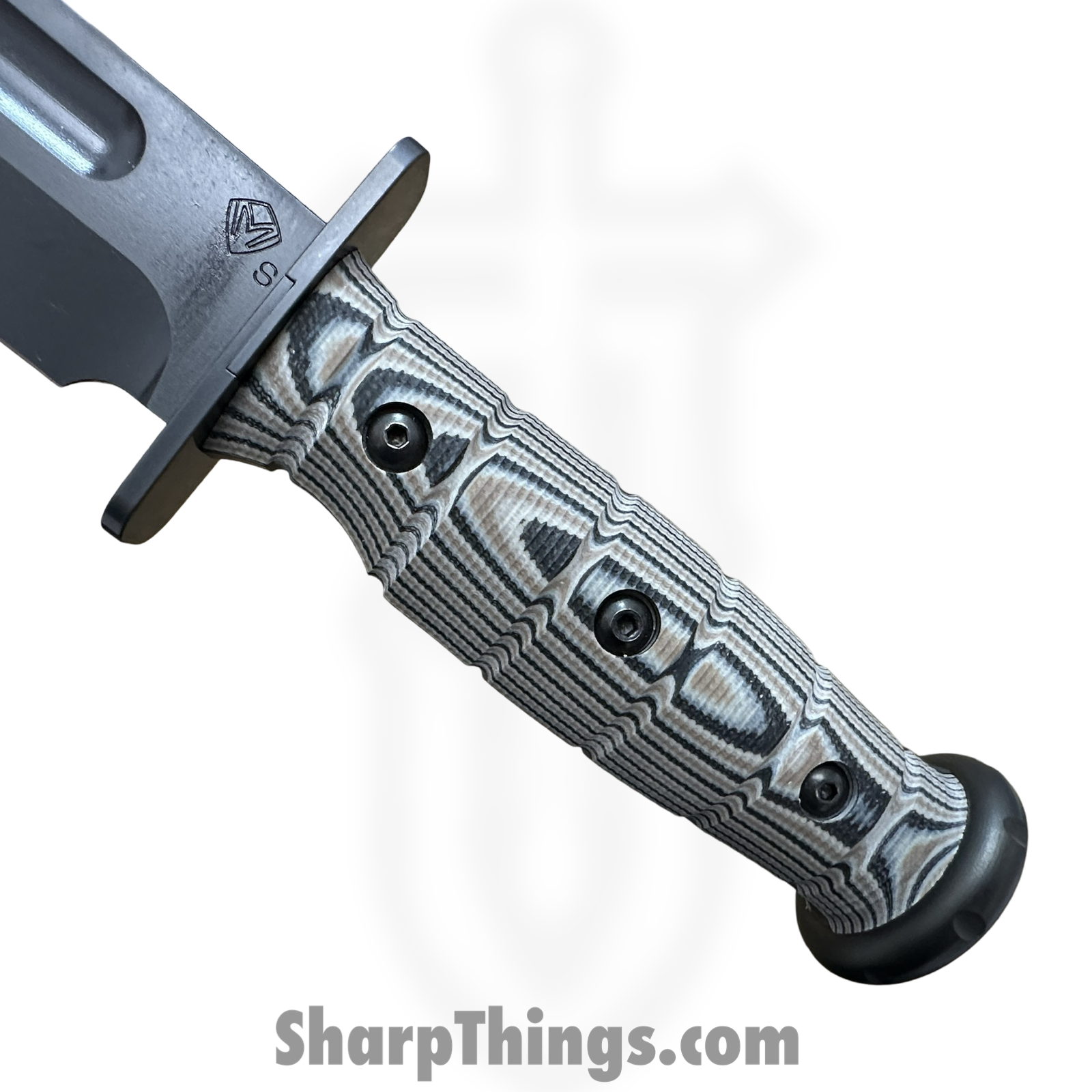 Medford Knife and Tool - MK103SPQ-12LE-SPQ3-Q4 - USMC Fighter - Fixed Blade Knife - S35VN Coated Clip Point - Multi-Layered G10 - Multi - Image 6