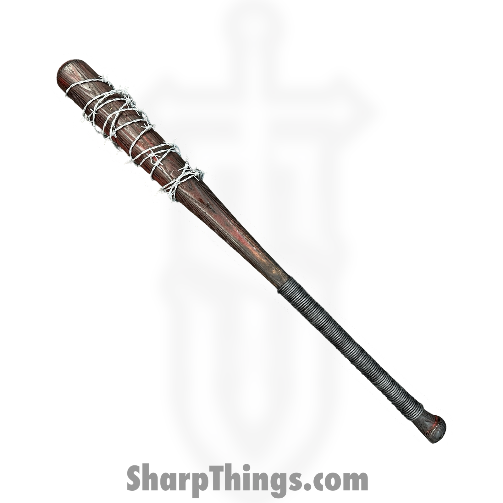 Heavy Barrel Designs - HBD-bat-3 - Barb Wire Bat - Barb Wire Wrapped - Wire Wrapped handle - Red Black