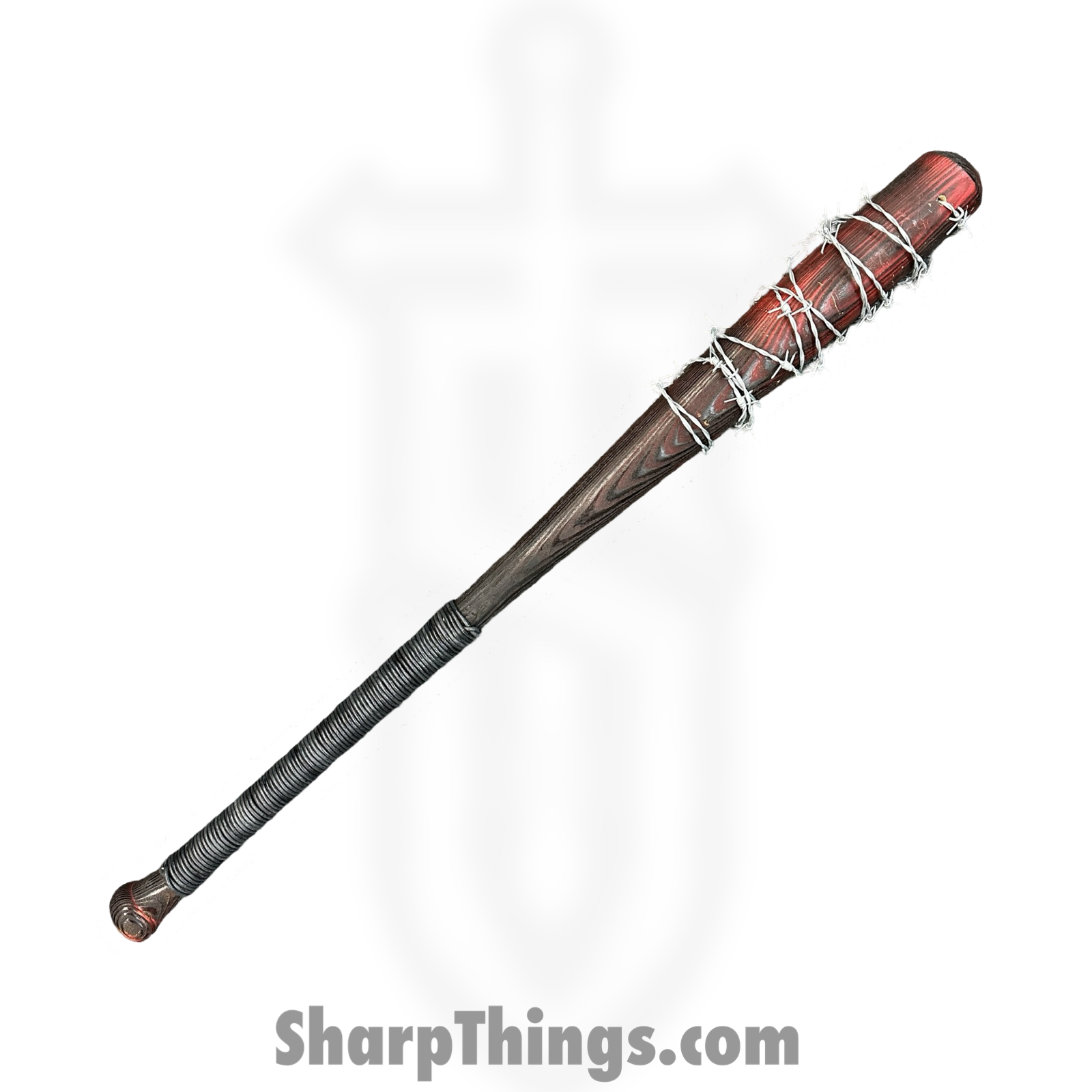 Heavy Barrel Designs - HBD-bat-3 - Barb Wire Bat - Barb Wire Wrapped - Wire Wrapped handle - Red Black - Image 2