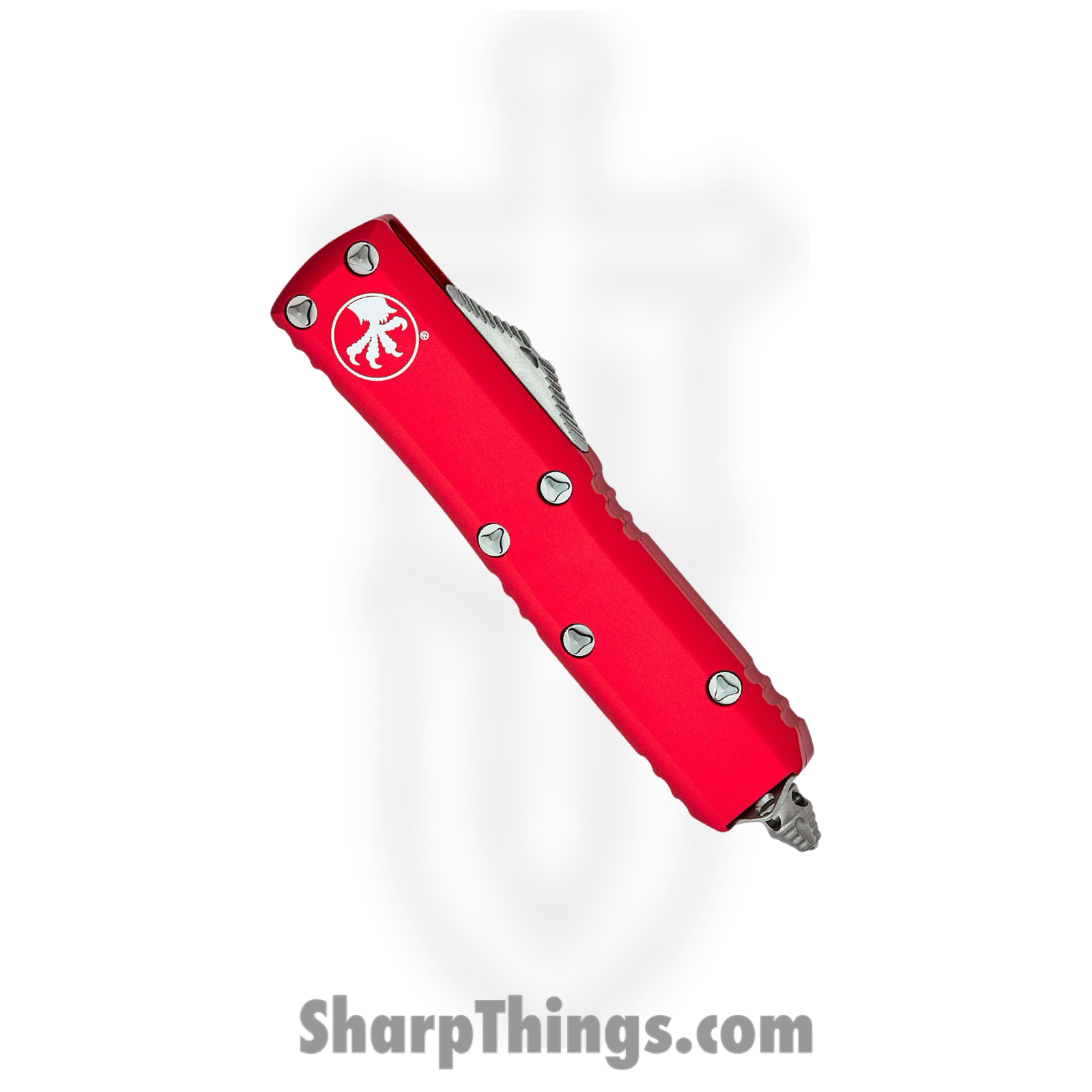 Microtech - 233-4RD - UTX-85 - OTF Auto - M390 Stonewash Tanto - 6061-T6 Aluminum - Red - Image 3