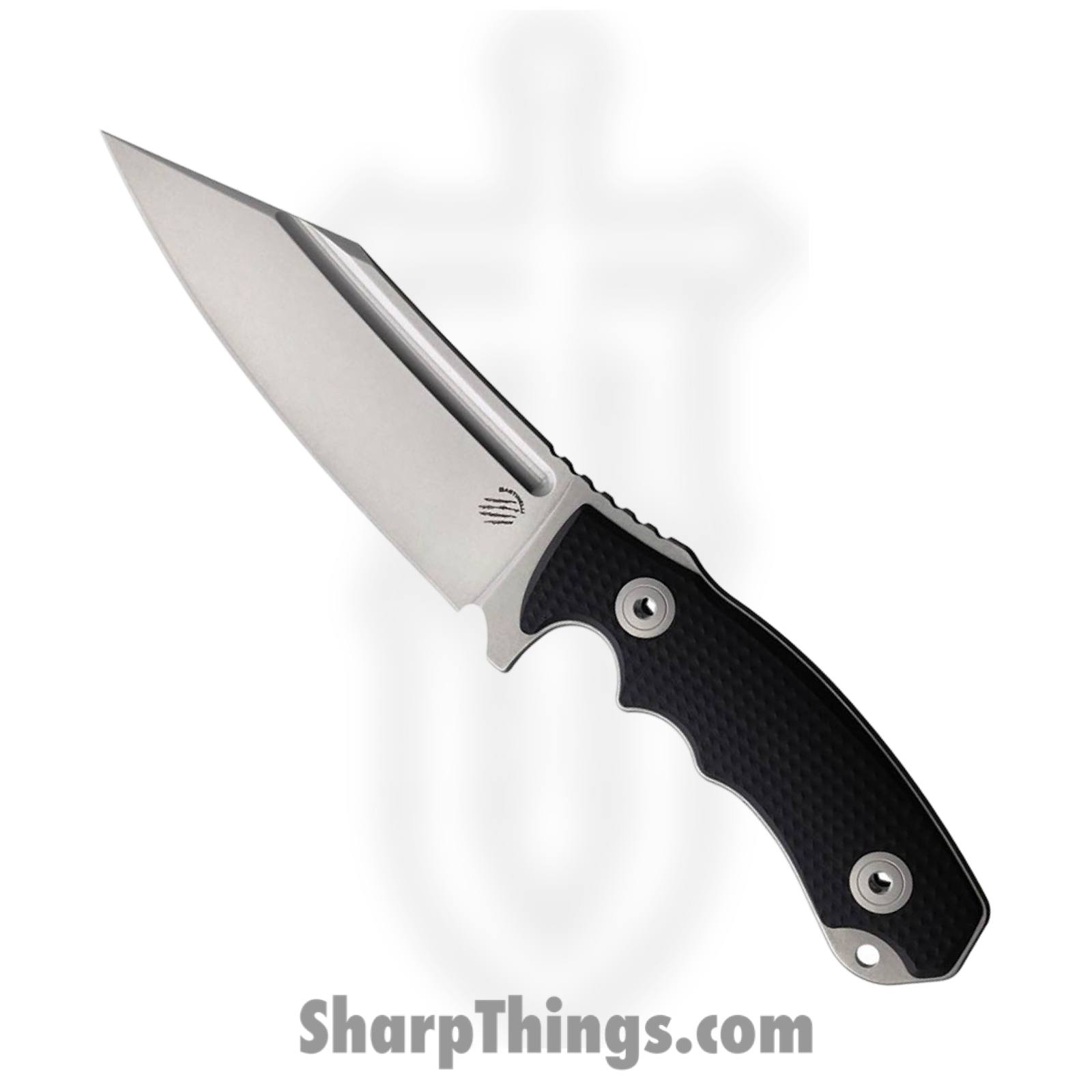 Bastinelli Creations - BAS251 - Assaucalypse - Fixed Blade Knife - M390 Stonewash Clip Point - G10 - Black