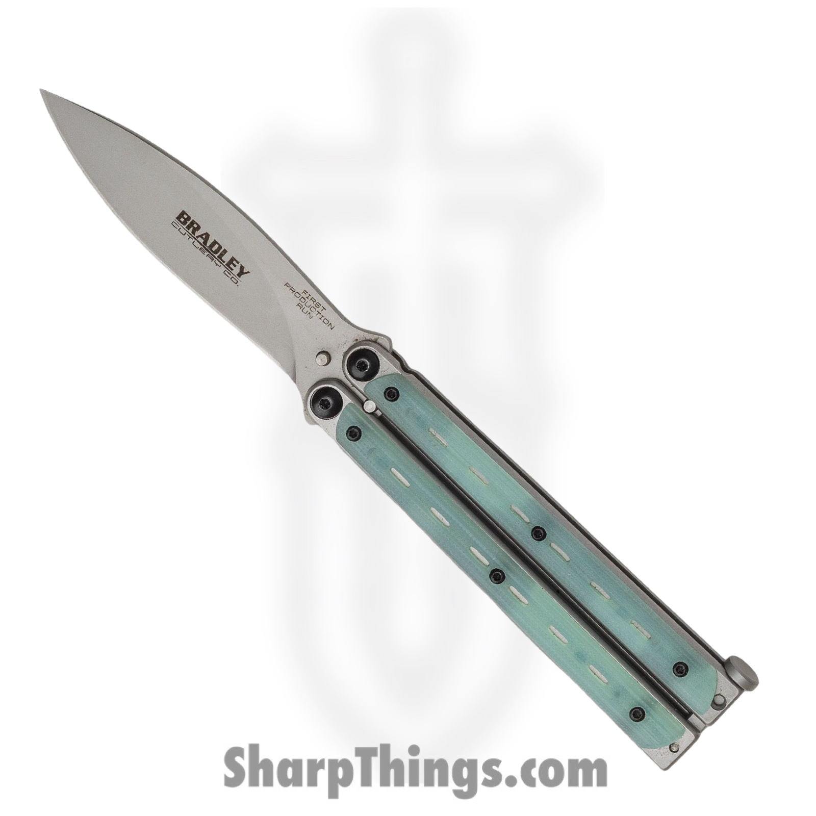 Bradley - BCC907 - Kimura - Balisong - 154CM Blasted Spear Point - Steel G10 - Natural