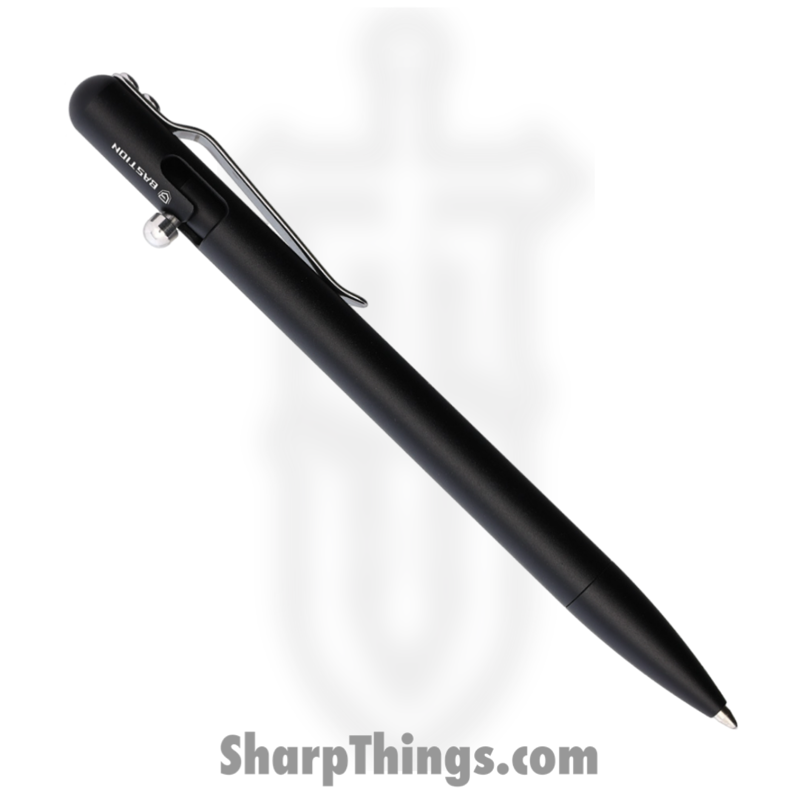 Bastion - BSTN256B - Slim Bolt Action Pen - Aluminum - Black
