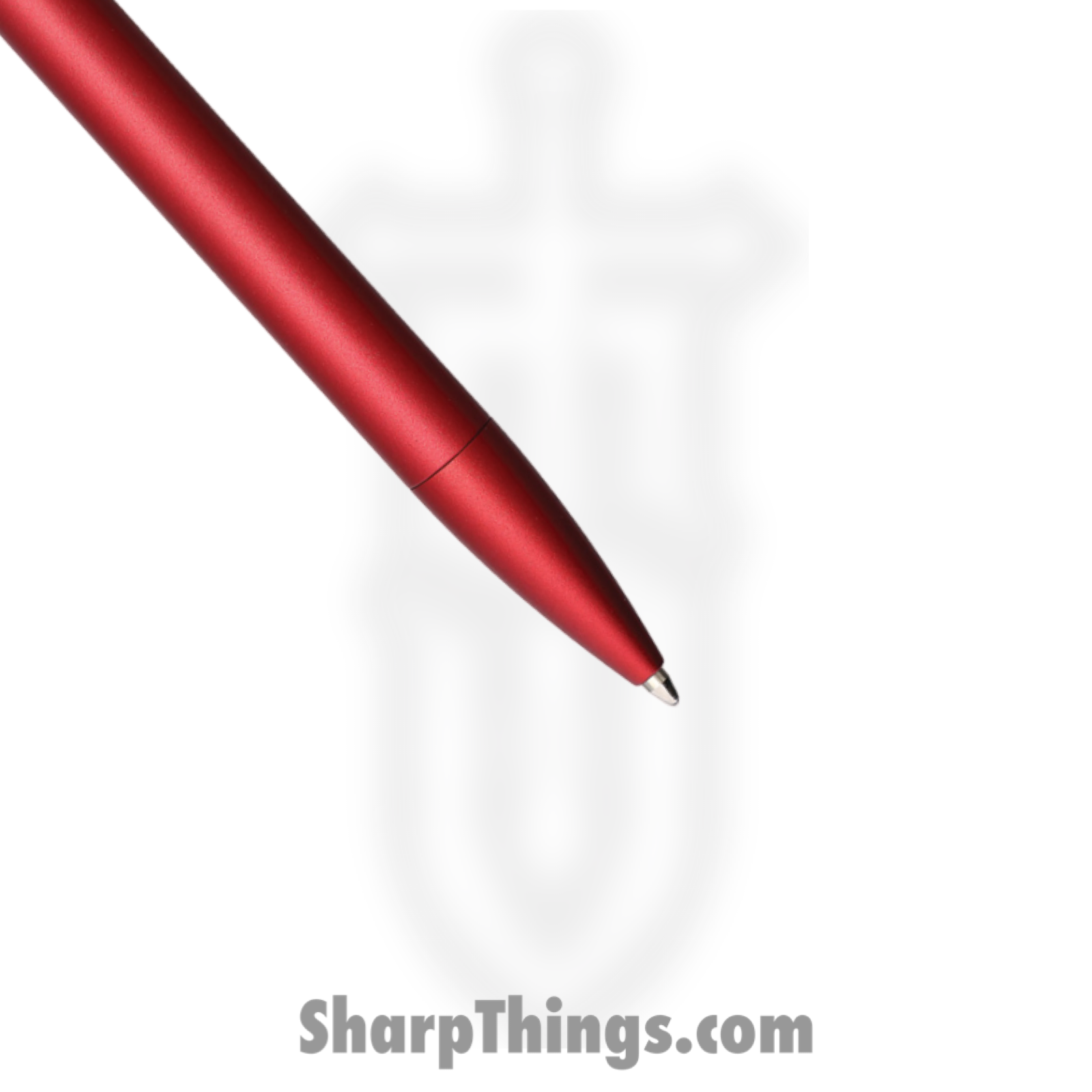 Bastion - BSTN256R - Slim Bolt Action Pen - Aluminum - Red - Image 3