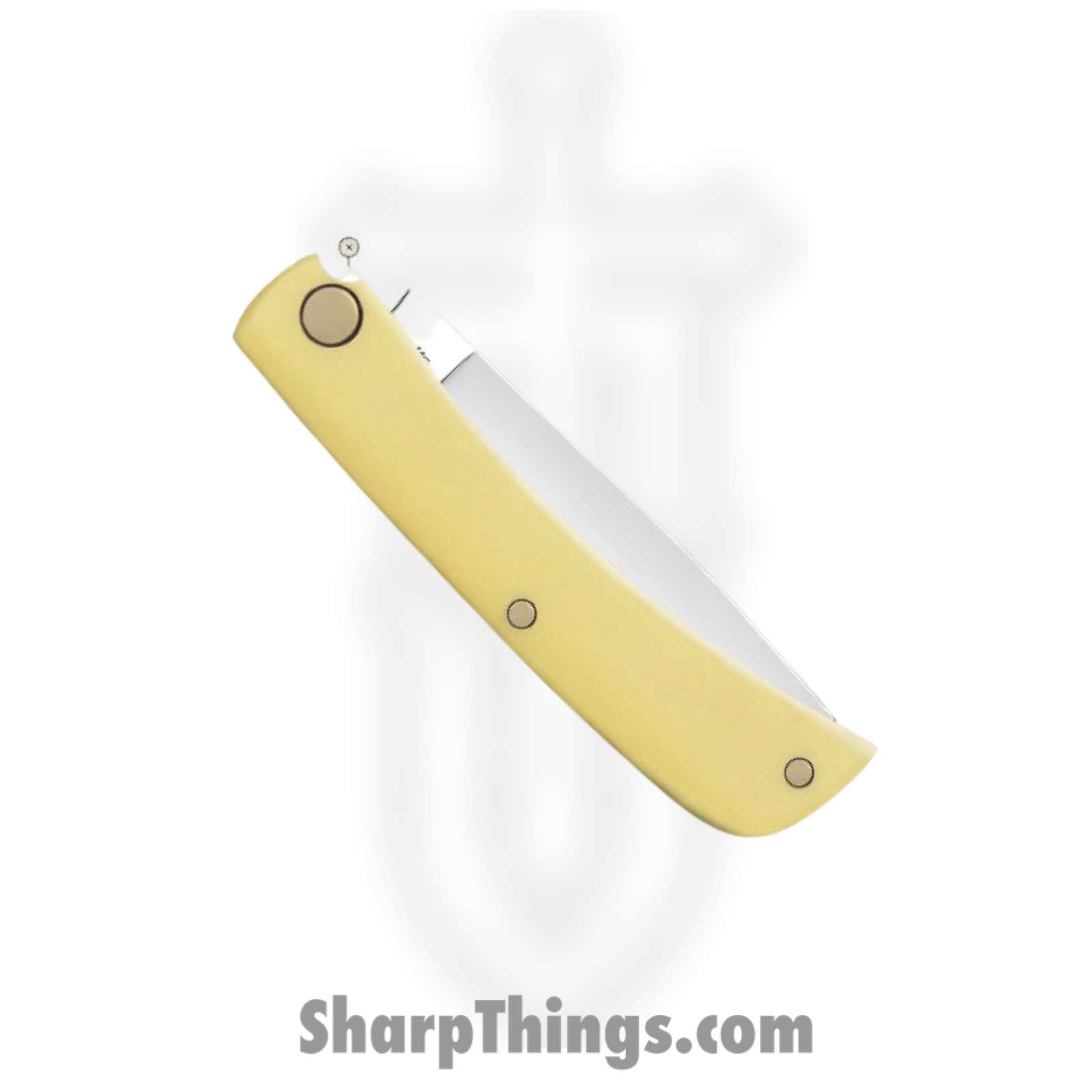 Case Cutlery - CA00032 - Sod Buster Jr - Folding Knife - Carbon Steel Polished Skinner - Synthetic - Yellow - Image 4