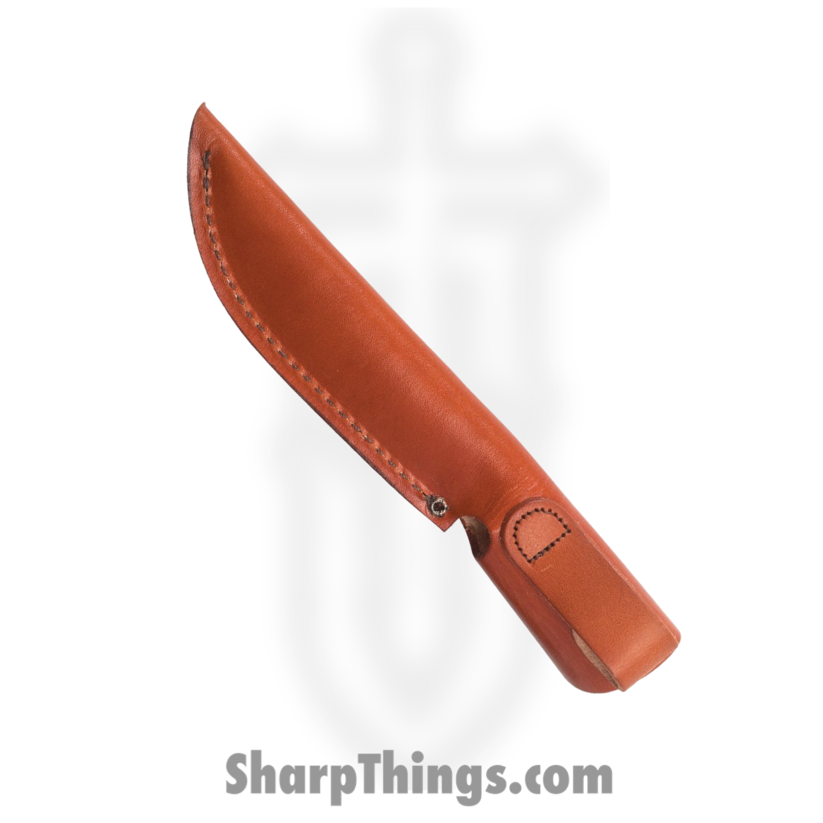 Case Cutlery - CA00381 - Hunter - Fixed Blade Knife - Tru-Sharp™ Stainless Polished Clip Point - Polished Leather - Brown - Image 3