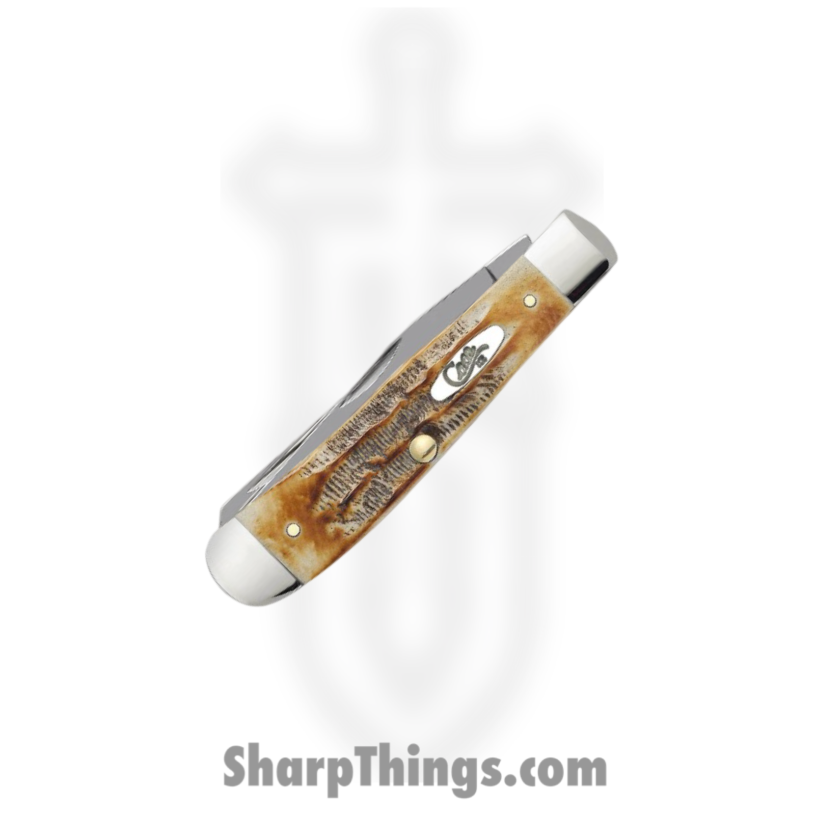 Case Cutlery - CA03573 - Trapper - Folding Knife - Tru-Sharp™ Stainless Polished Clip/Spey - 6.5 BoneStag - Brown - Image 3