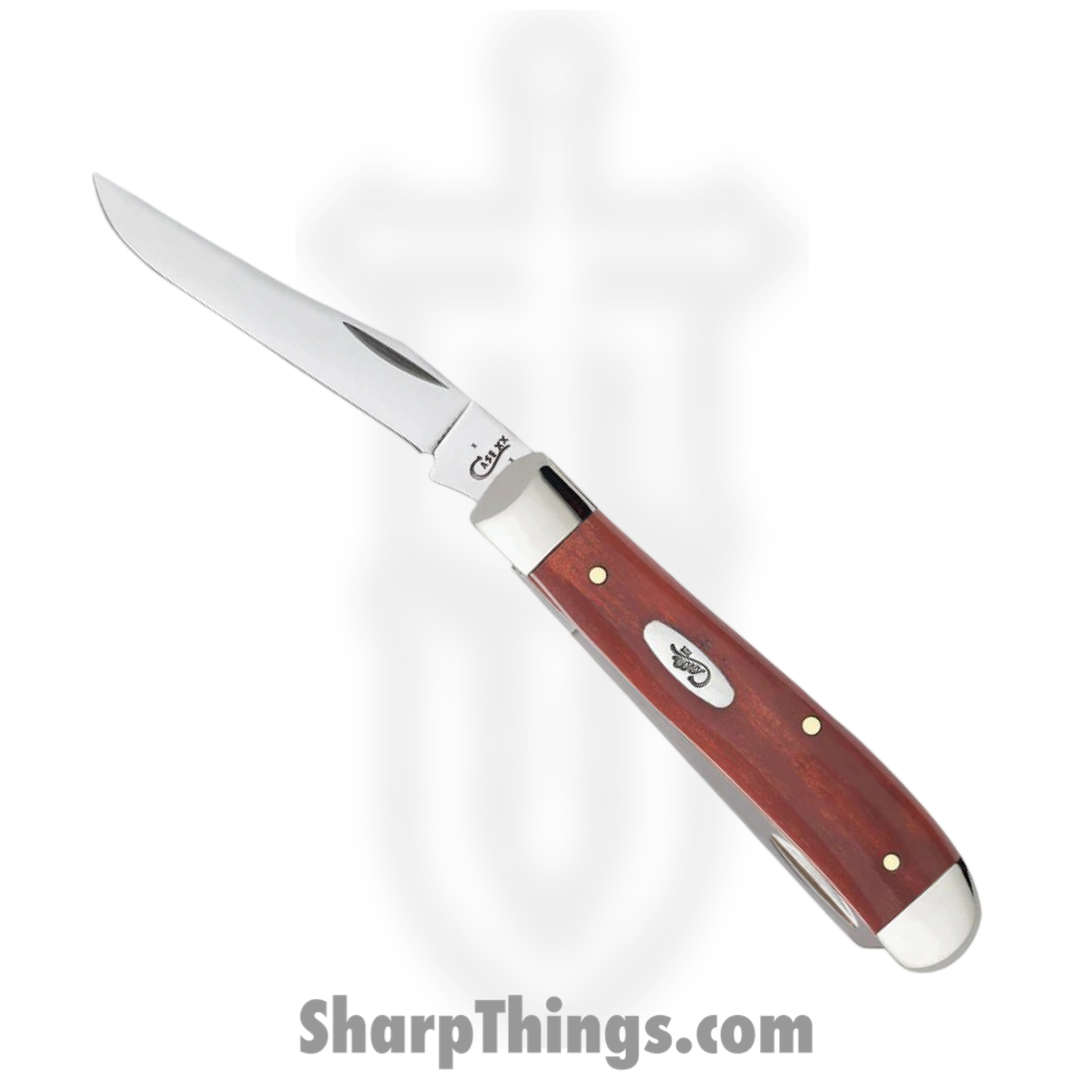 Case Cutlery - CA28700 - Mini Trapper - Folding Knife - Tru-Sharp™ Stainless Polished Clip/Spey - Chestnut Bone - Brown