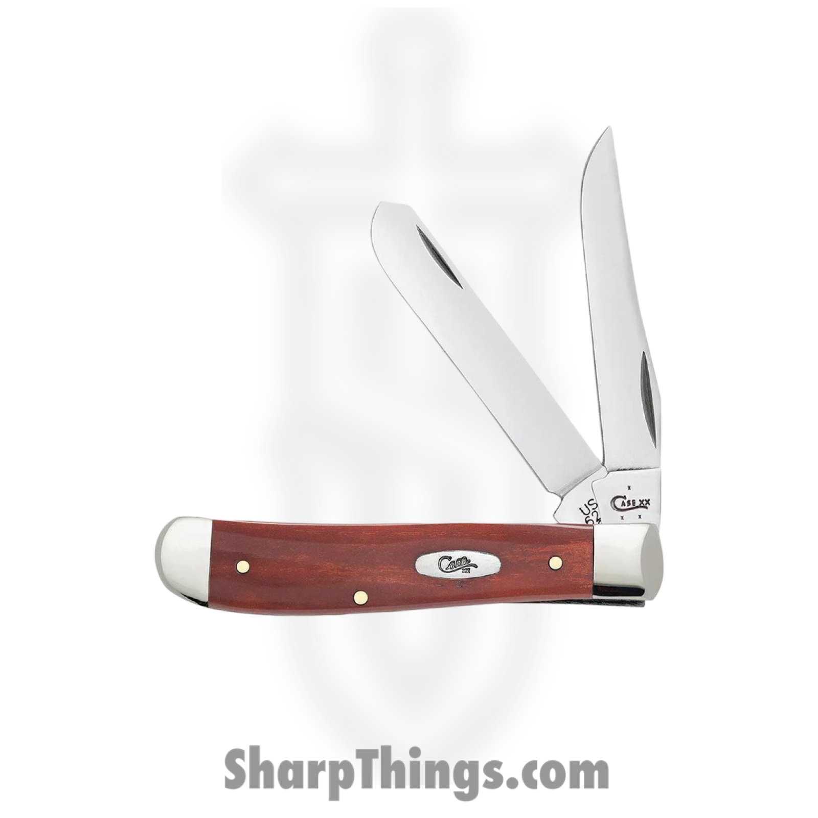 Case Cutlery - CA28700 - Mini Trapper - Folding Knife - Tru-Sharp™ Stainless Polished Clip/Spey - Chestnut Bone - Brown - Image 2