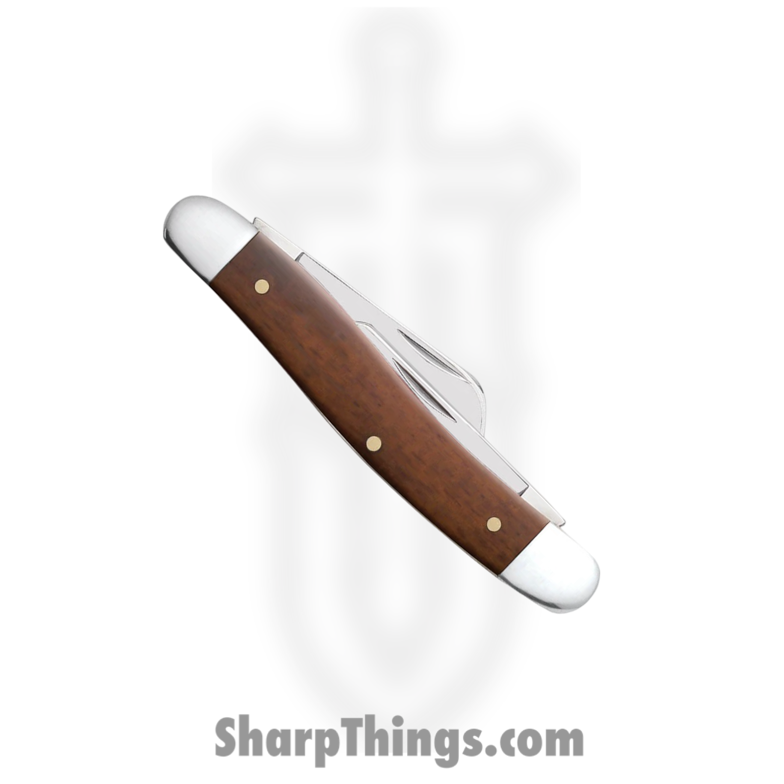 Case Cutlery - CA28701 - Medium Stockman - Folding Knife - Tru-Sharp™ Stainless Polished Clip/Sheepfoot/Spey - Chestnut Bone - Brown - Image 4