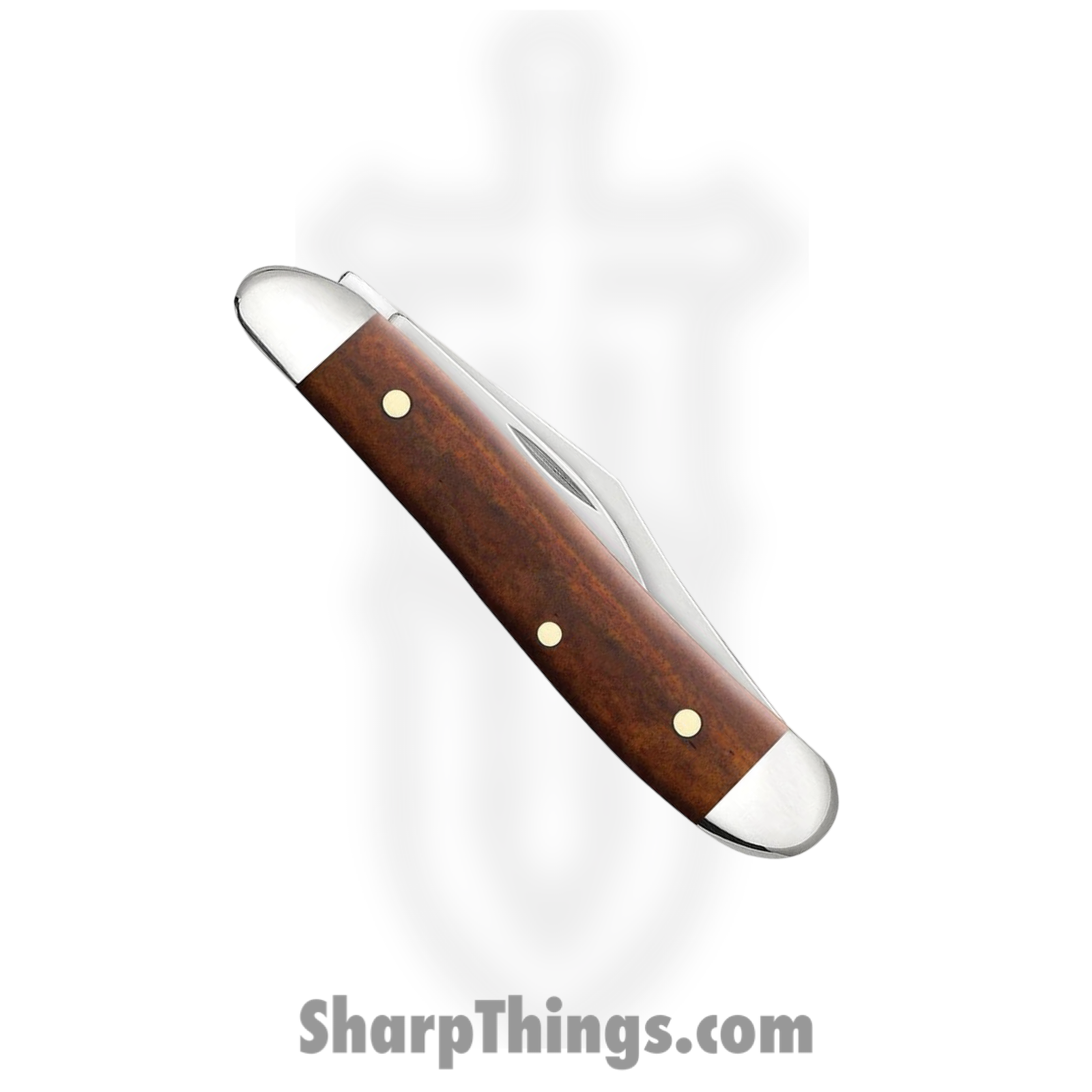 Case Cutlery - CA28702 - Peanut - Folding Knife - Tru-Sharp™ Stainless Polished Clip/Pen - Chestnut Bone - Brown - Image 4