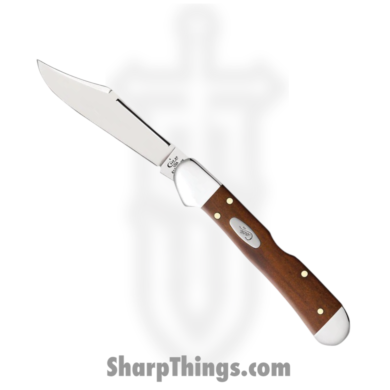 Case Cutlery - CA28704 - Mini CopperLock - Folding Knife - Tru-Sharp™ Stainless Polished Clip Point - Chestnut Bone - Brown