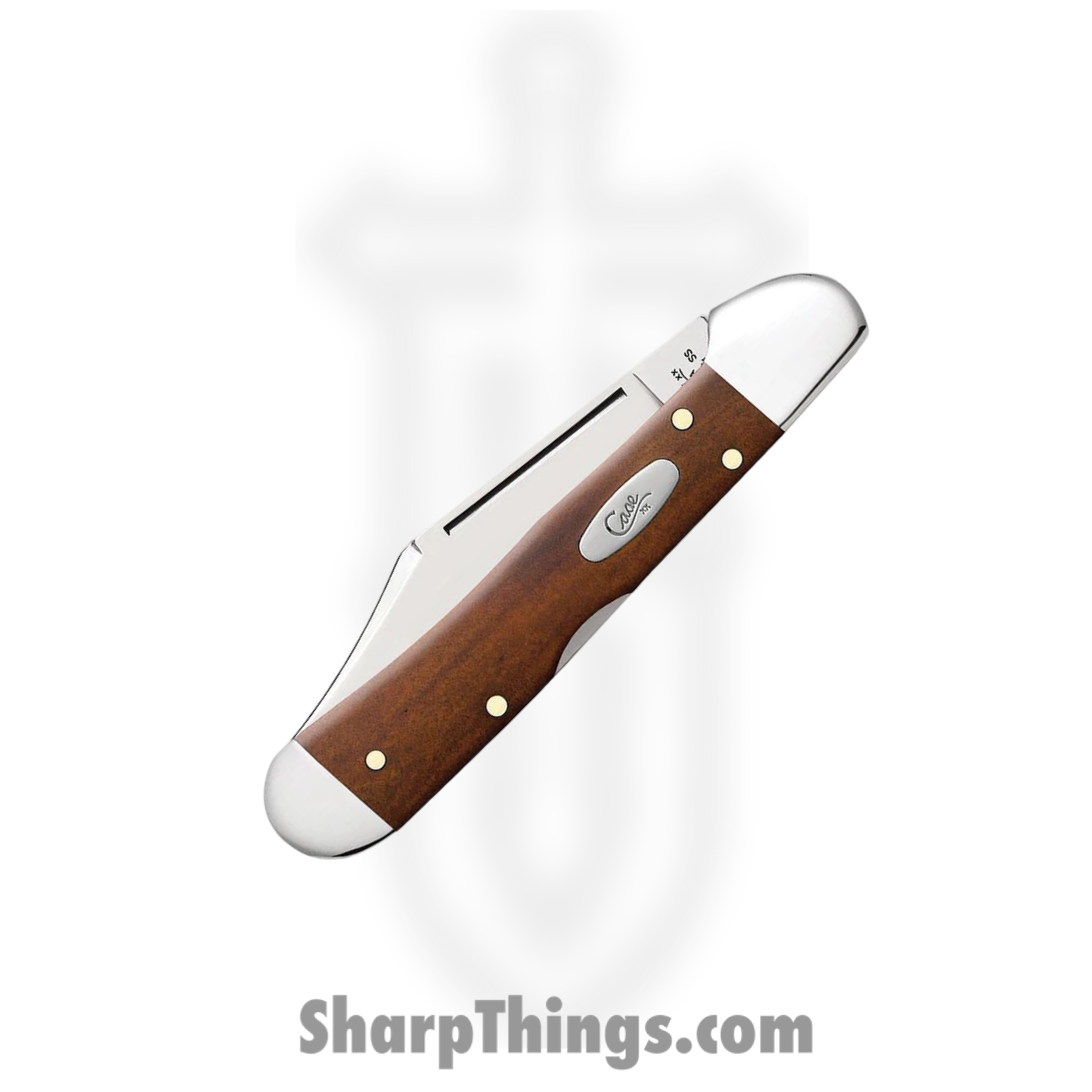 Case Cutlery - CA28704 - Mini CopperLock - Folding Knife - Tru-Sharp™ Stainless Polished Clip Point - Chestnut Bone - Brown - Image 3