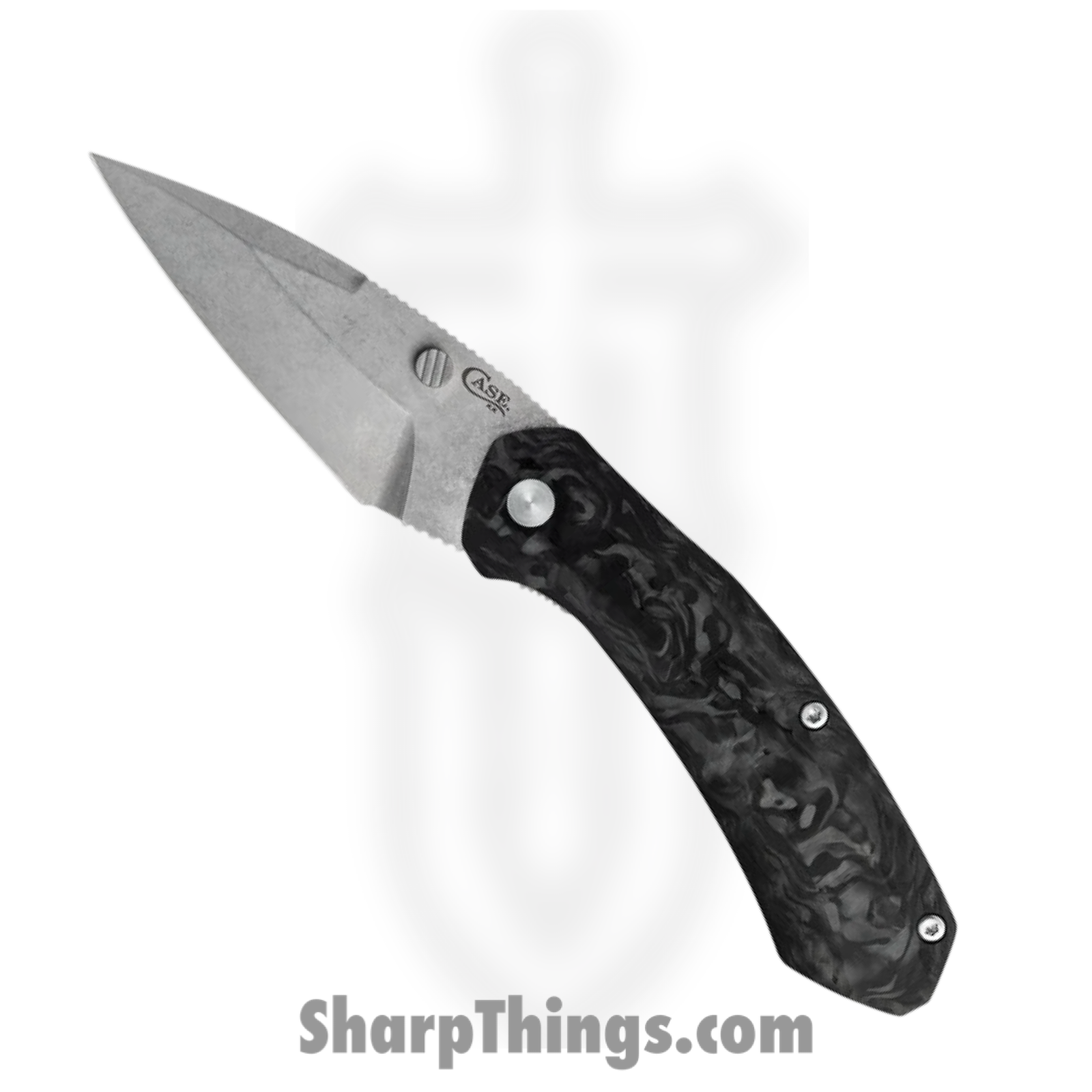 Case Cutlery - CA36554 - Westline - Folding Knife - S35VN Two Tone Drop Point - Carbon Fiber - Black