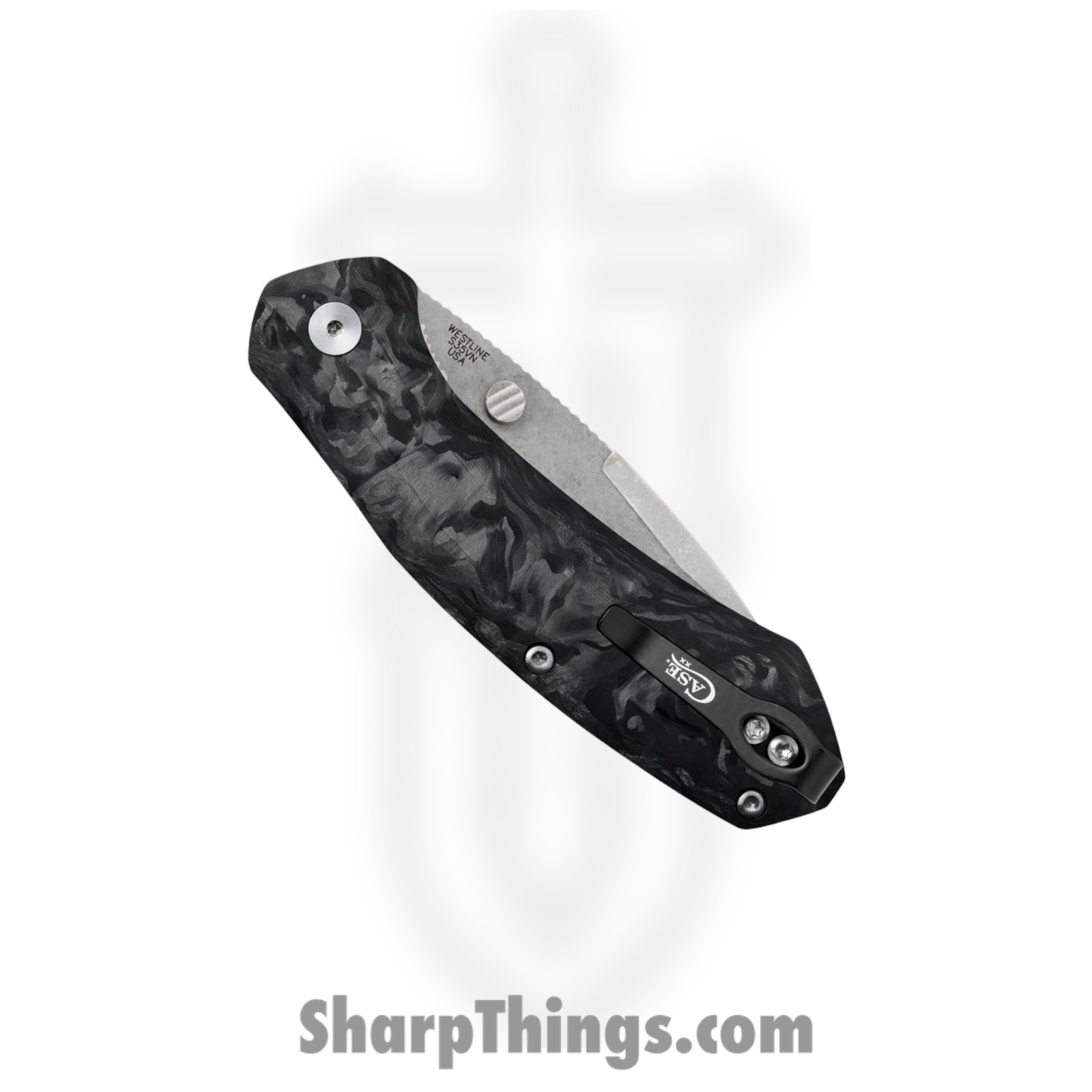 Case Cutlery - CA36554 - Westline - Folding Knife - S35VN Two Tone Drop Point - Carbon Fiber - Black - Image 4