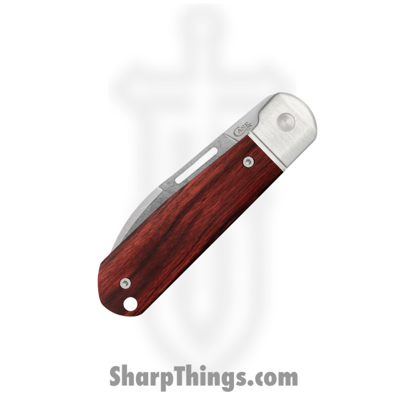 Case Cutlery - CA42229 - Highbanks - Folding Knife - CPM 20CV Two Tone Modified Wharncliffe - Rosewood Aluminum Bolsters - Brown - Image 4