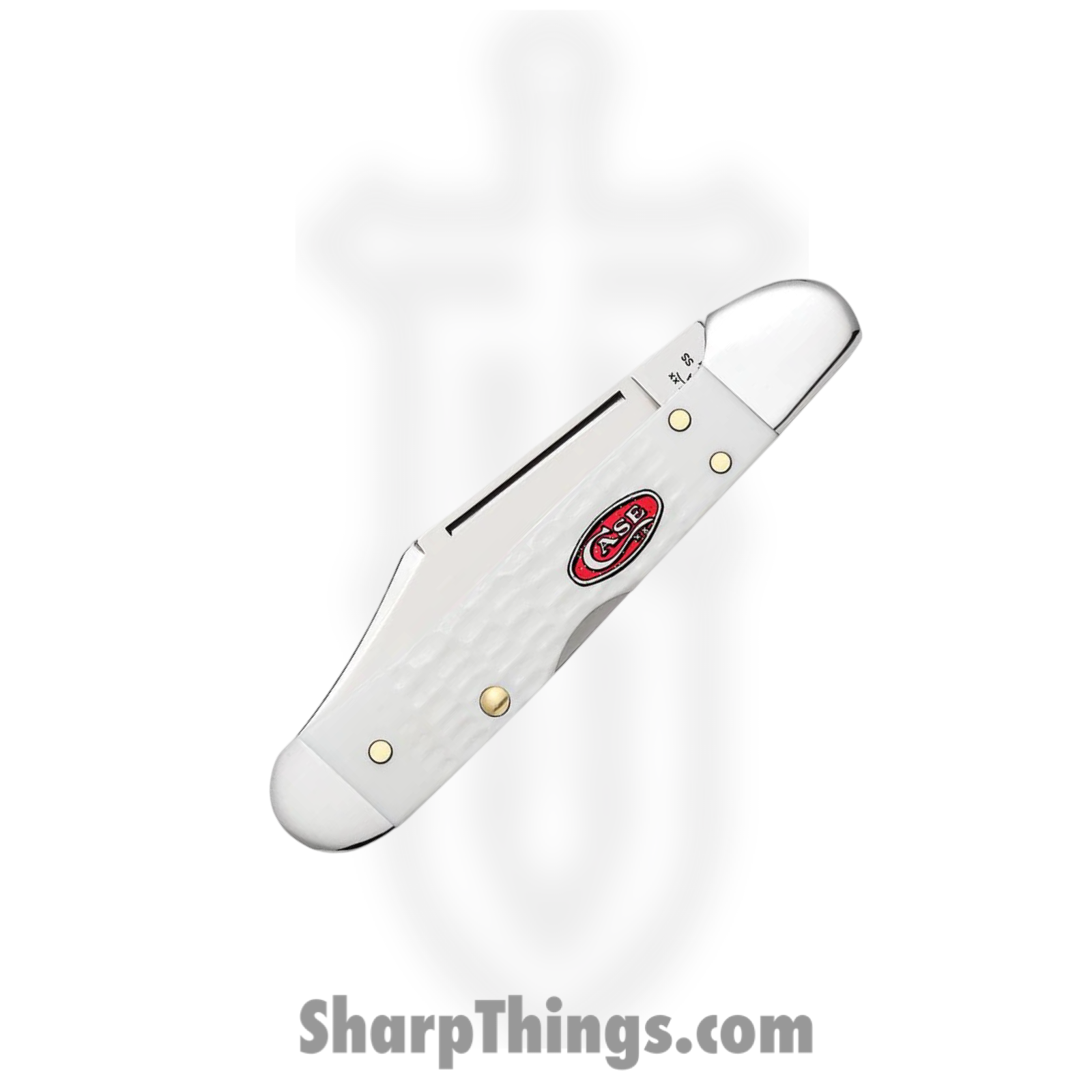 Case Cutlery - CA60185 - Mini CopperLock - Folding Knife - Tru-Sharp™ Stainless Polished Clip Point - Jigged Synthetic - White - Image 3