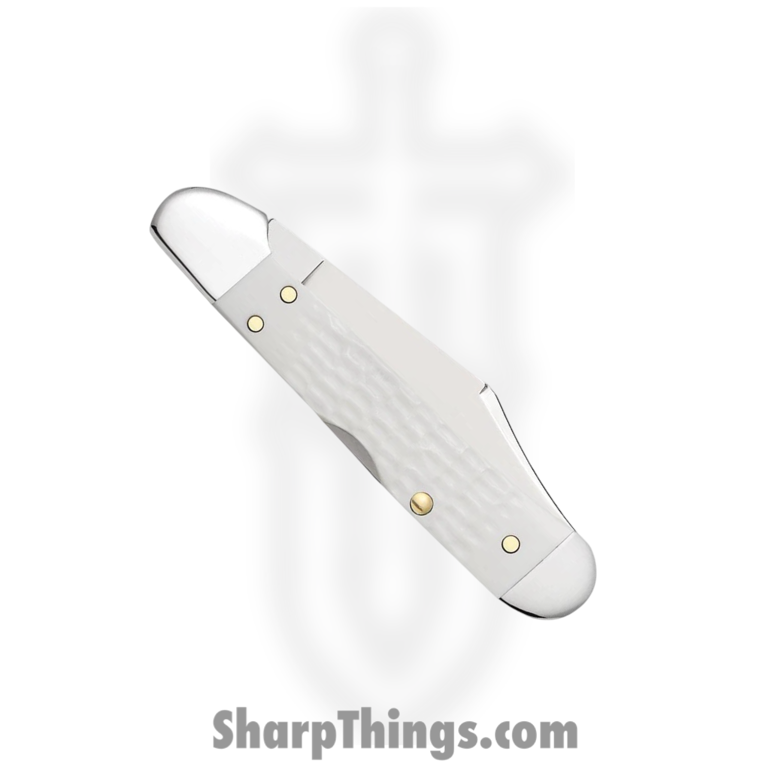 Case Cutlery - CA60185 - Mini CopperLock - Folding Knife - Tru-Sharp™ Stainless Polished Clip Point - Jigged Synthetic - White - Image 4