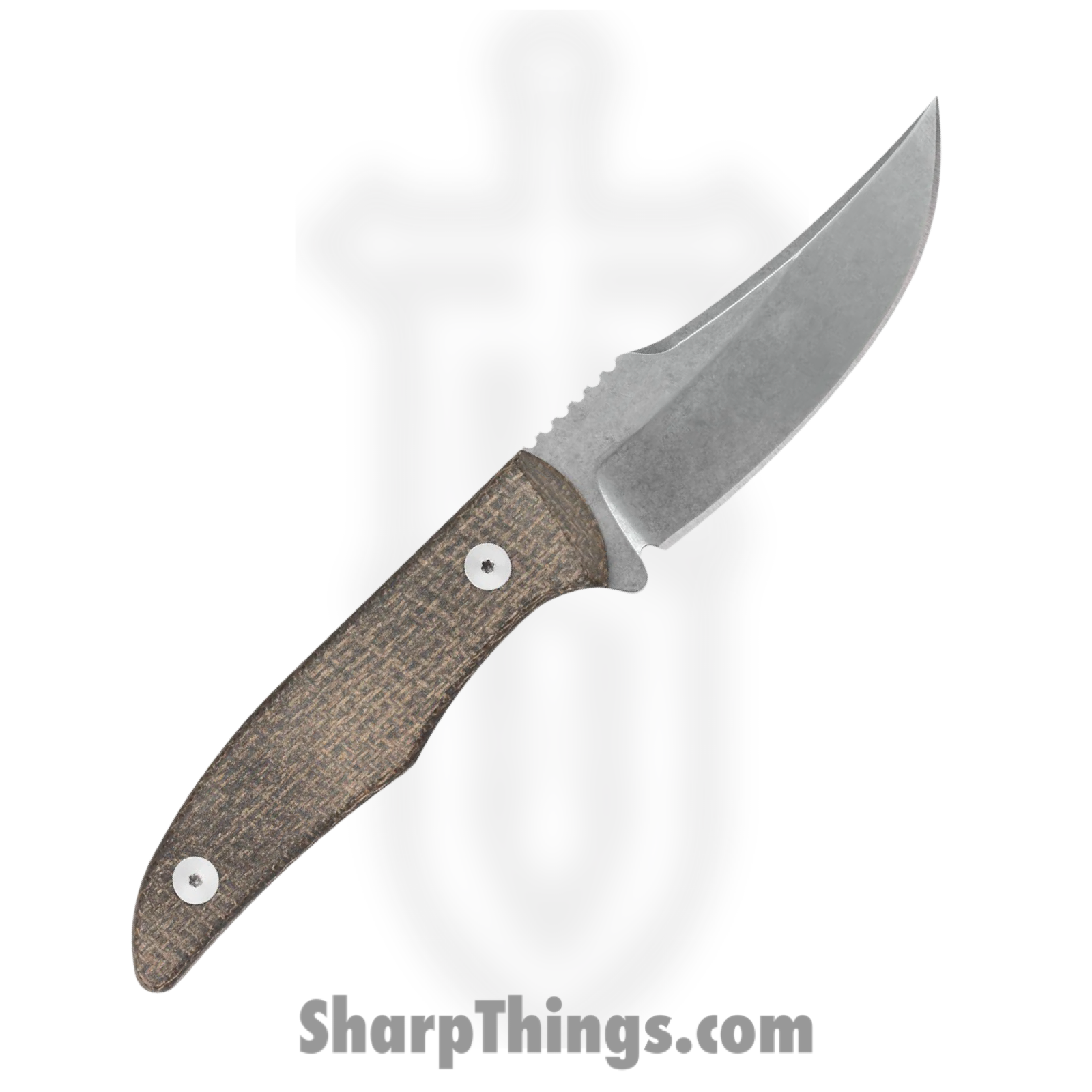 Case Cutlery - CA76935 - CT1 Hunter - Fixed Blade Knife - Nitro-V Stonewash Clip Point - Burlap Micarta - OD Green - Image 2