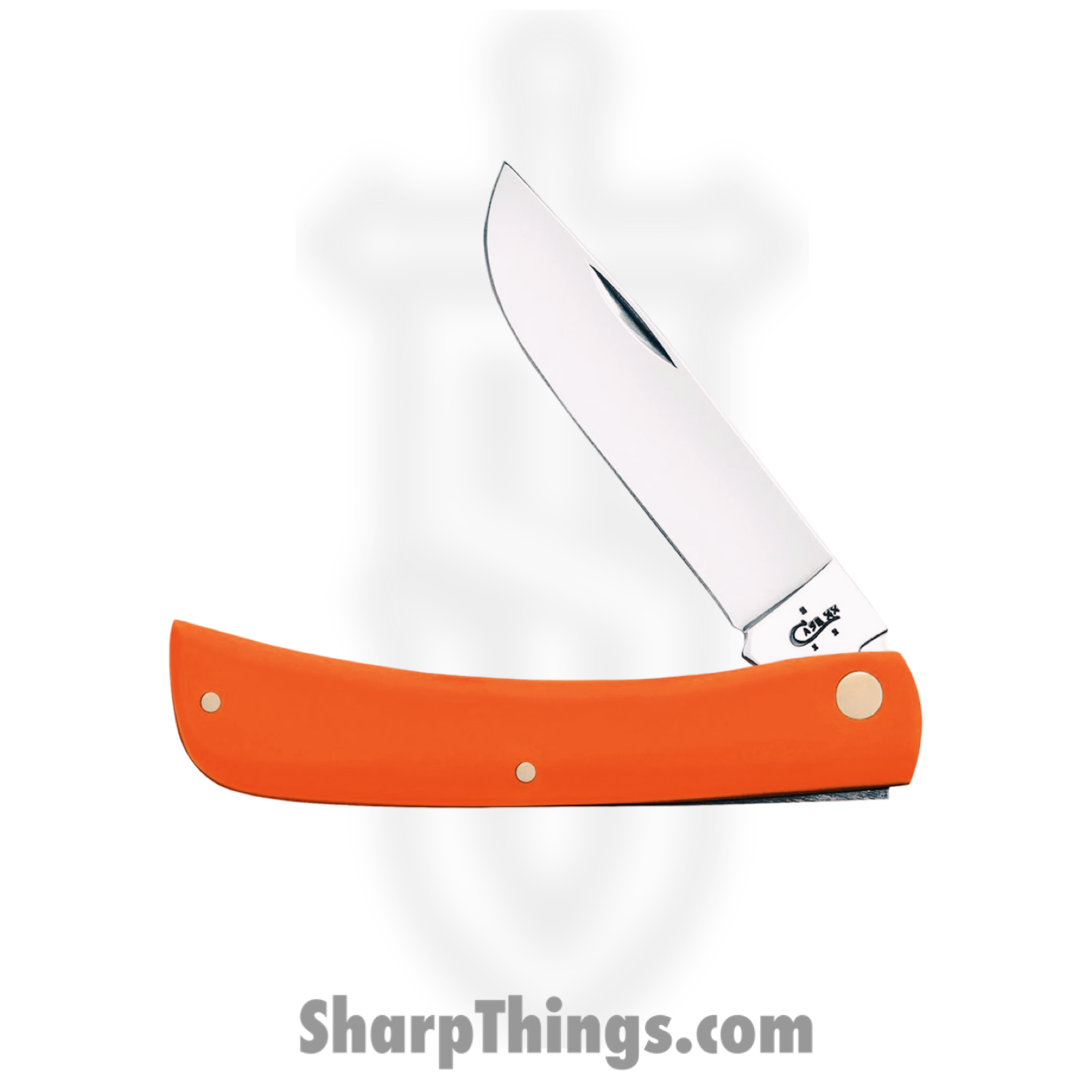 Case Cutlery - CA80502 - Sod Buster Jr - Folding Knife - Tru-Sharp Stainless Polished Skinner - Smooth Synthetic - Orange - Image 2