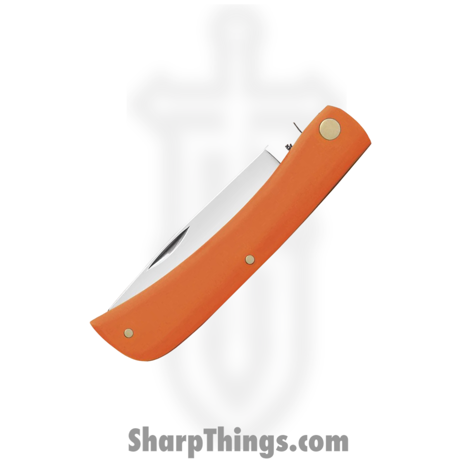 Case Cutlery - CA80502 - Sod Buster Jr - Folding Knife - Tru-Sharp Stainless Polished Skinner - Smooth Synthetic - Orange - Image 3
