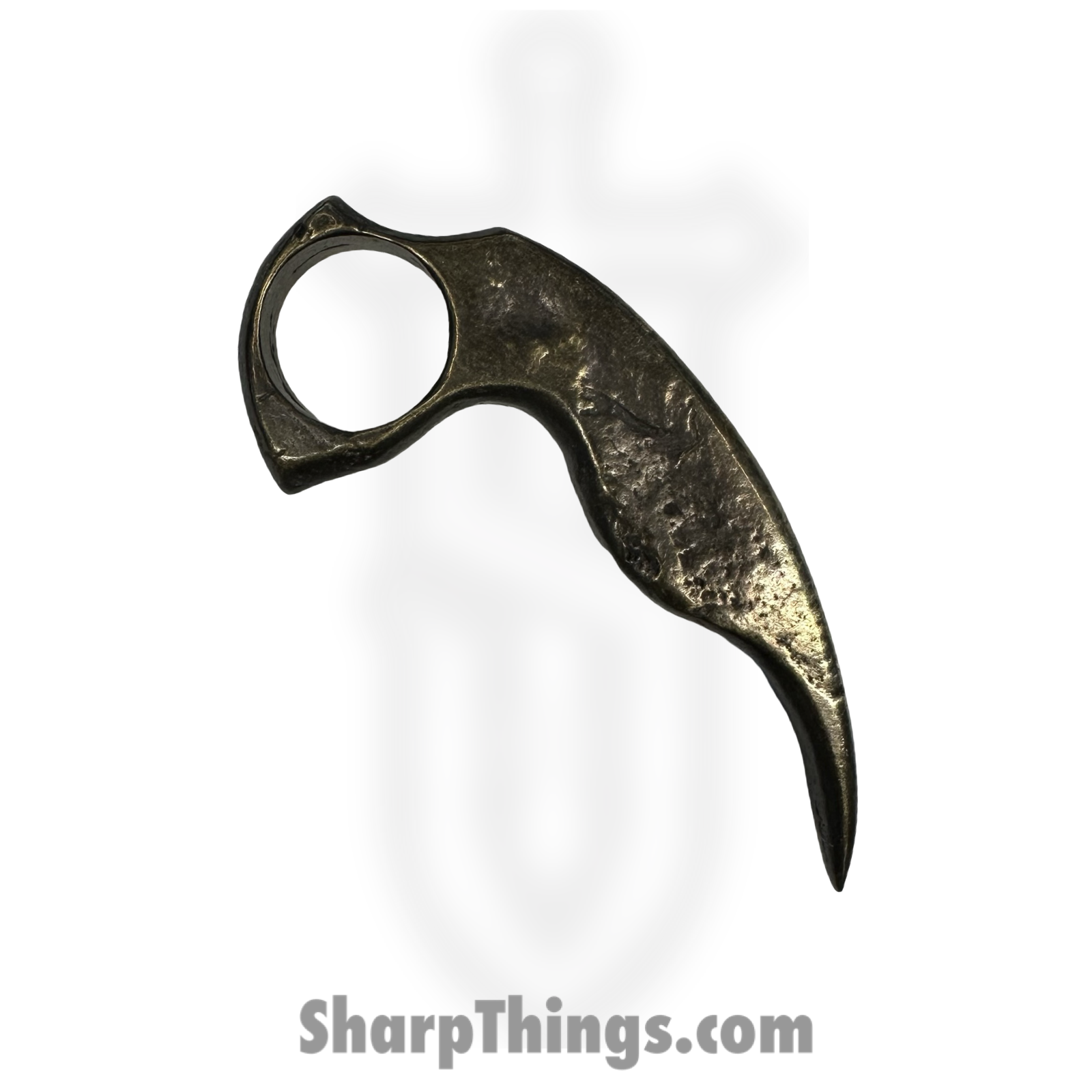 Heavy Barrel Designs - HB-ST-SKLDGA - Stinger Skull and Dagger - Cast - Brass - Natural - Image 2