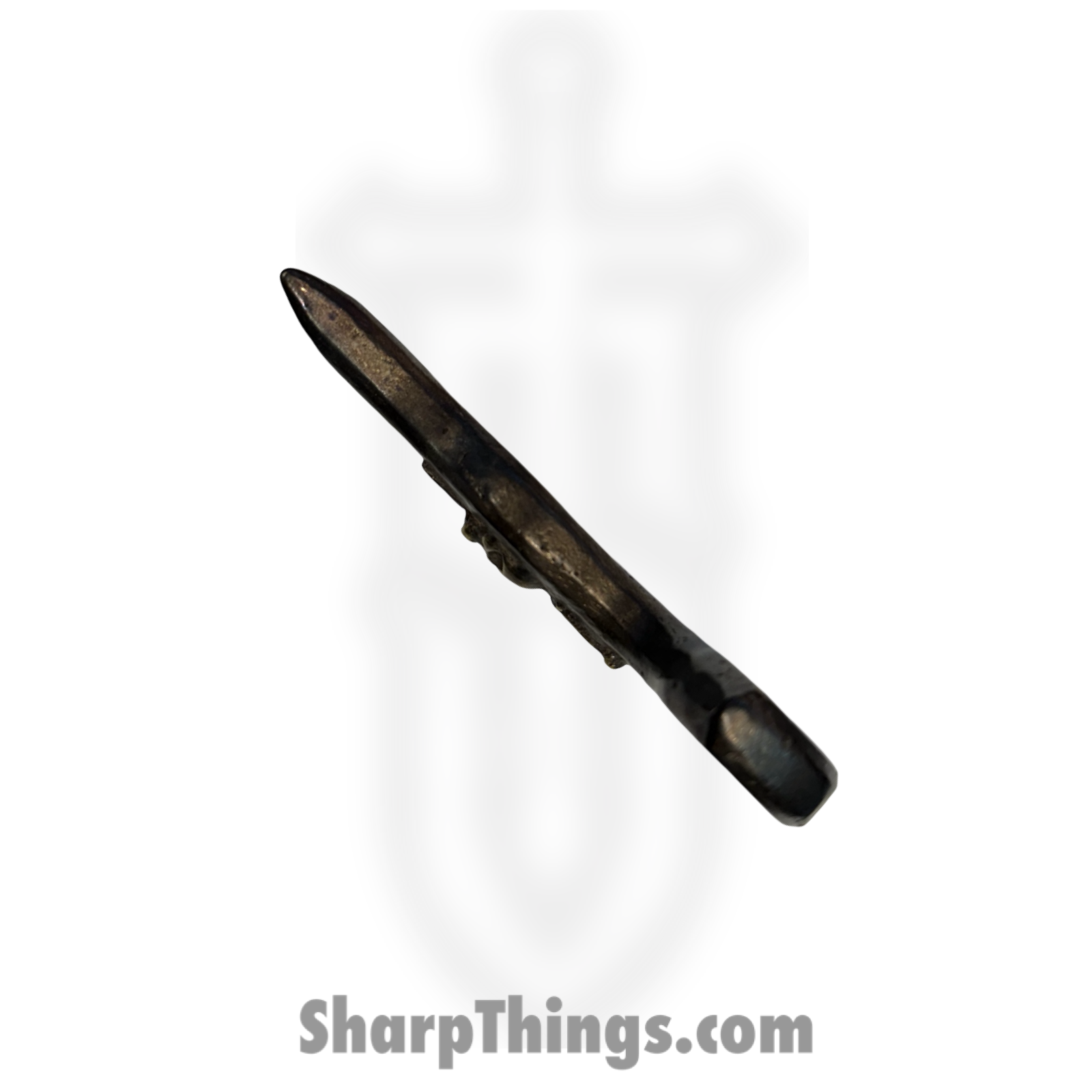 Heavy Barrel Designs - HB-ST-SKLDGA - Stinger Skull and Dagger - Cast - Brass - Natural - Image 5