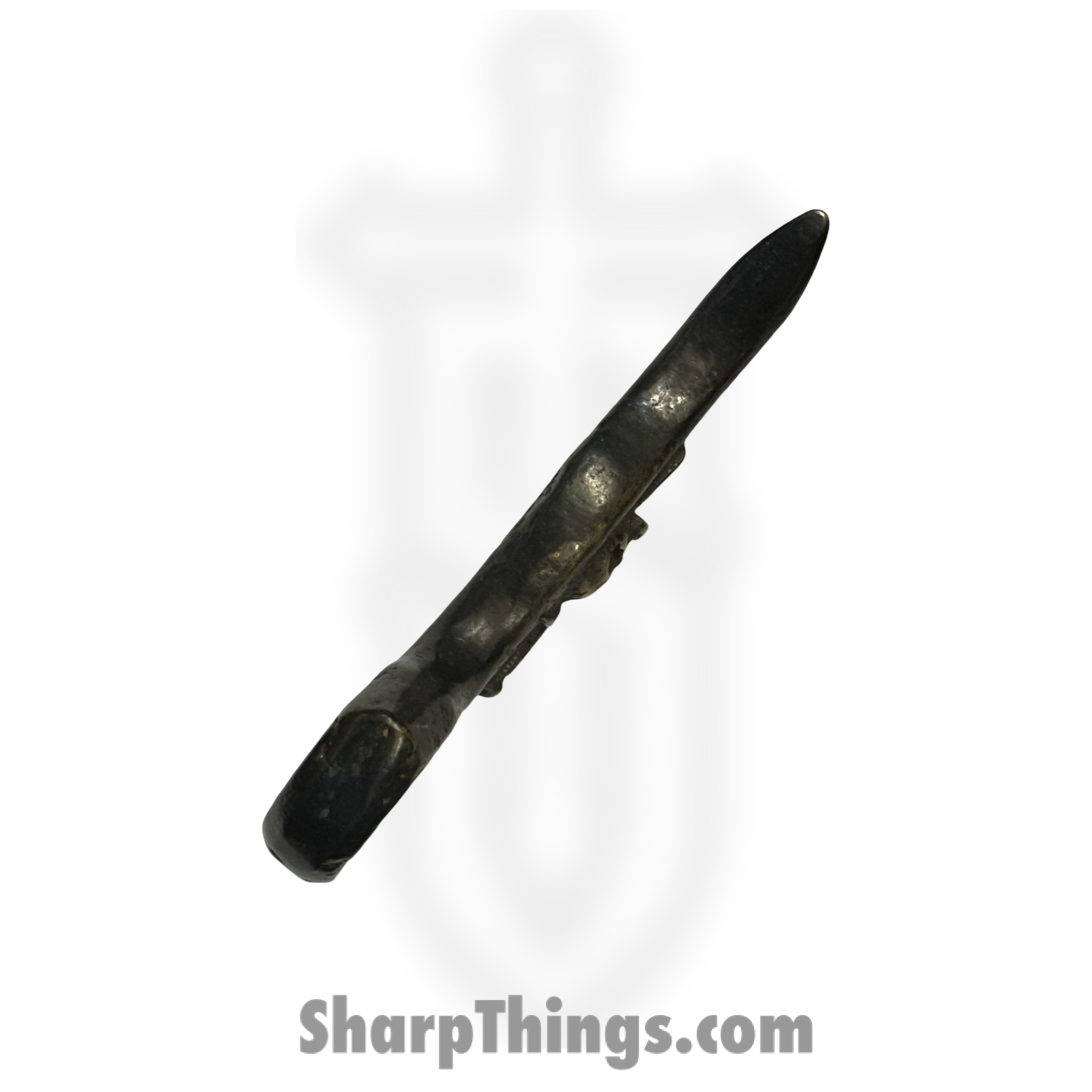 Heavy Barrel Designs - HB-ST-SKLDGB - Stinger Skull and Dagger - Cast - Brass - Natural - Image 5