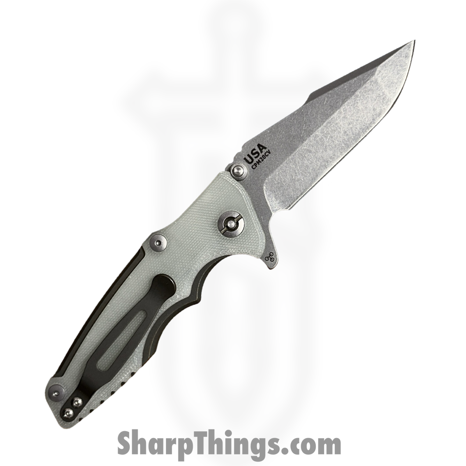 Hinderer - RHK-112624A - Eklipse 3.0 - Folding Knife - 20CV Stonewash Spanto - G10 - Green - Image 2