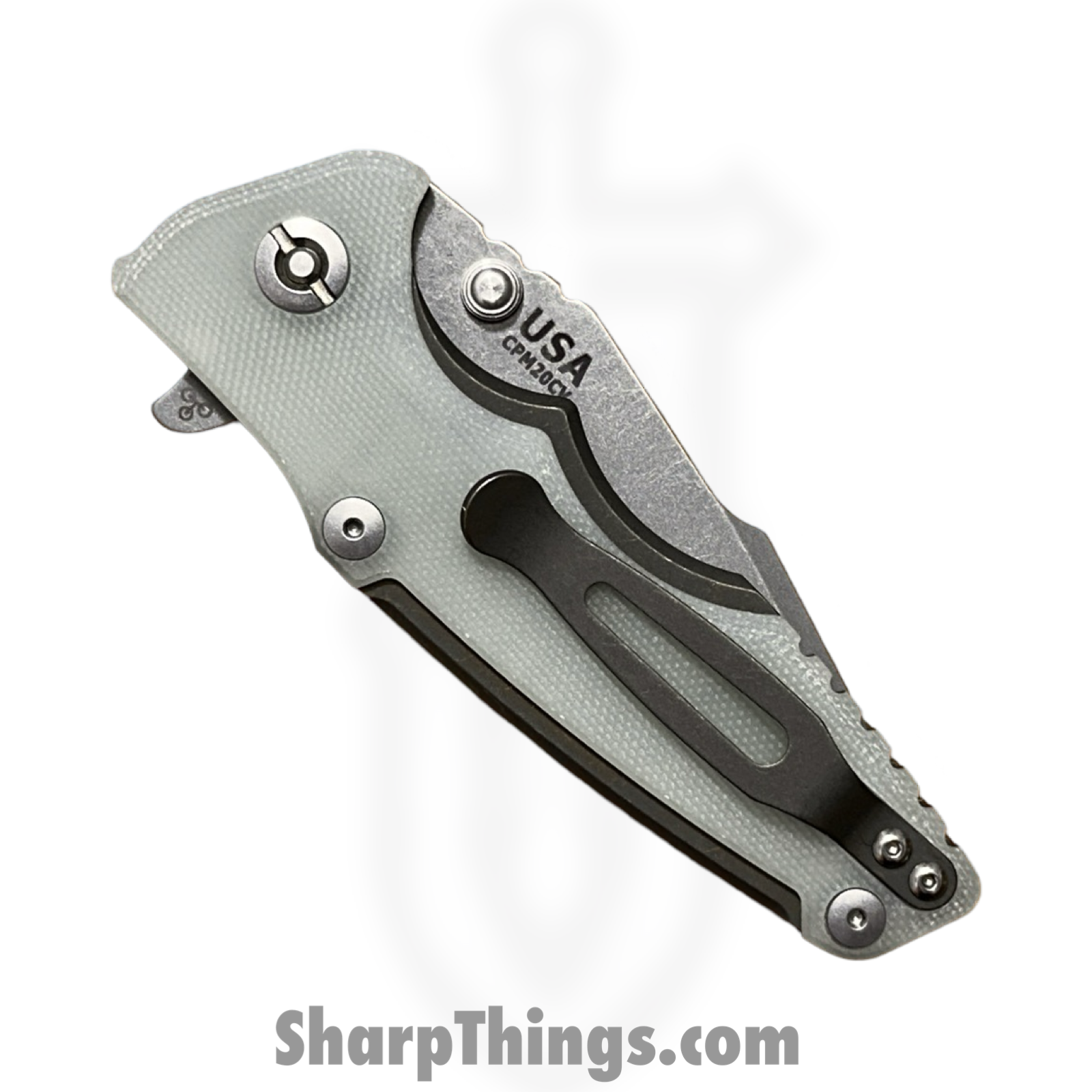 Hinderer - RHK-112624A - Eklipse 3.0 - Folding Knife - 20CV Stonewash Spanto - G10 - Green - Image 4