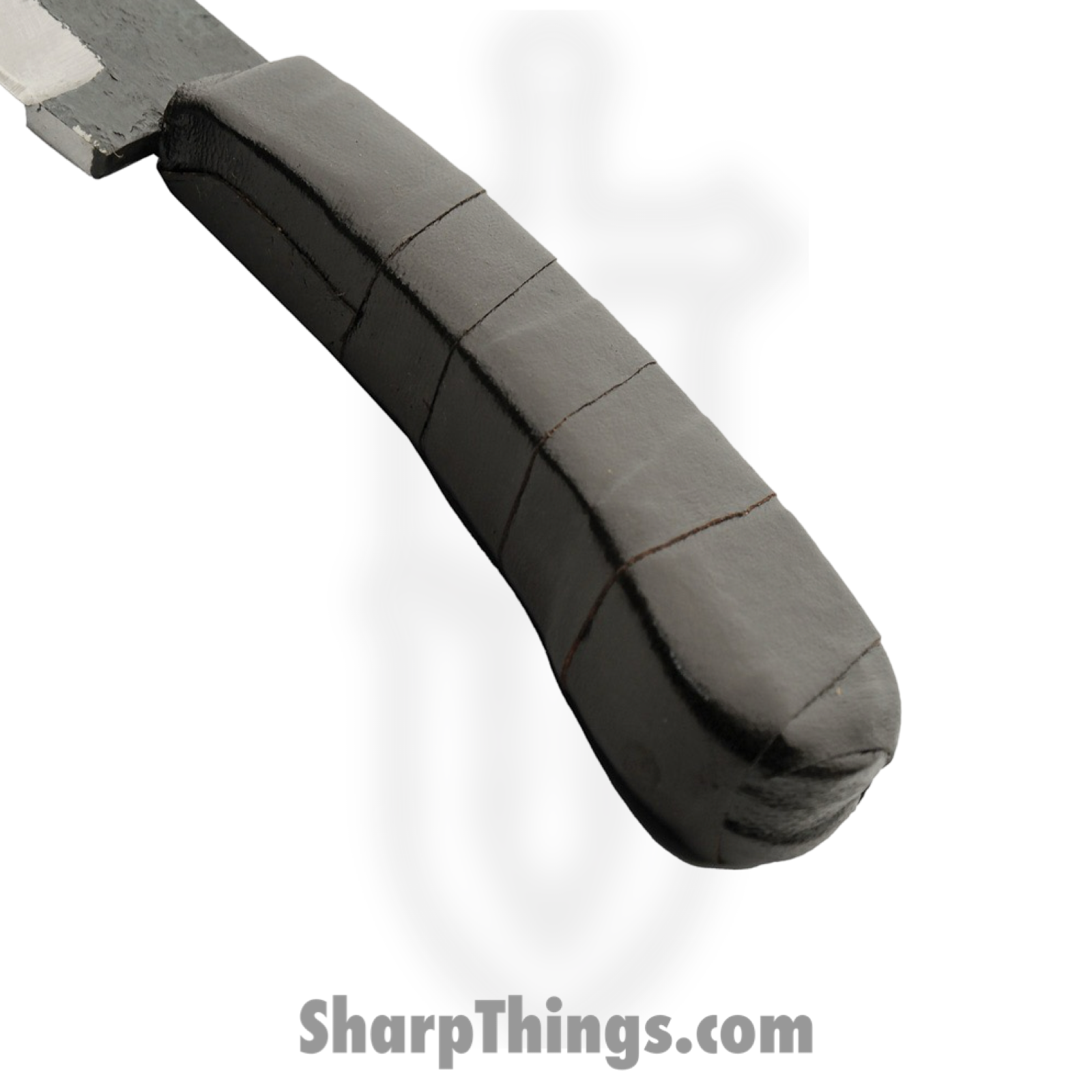 Rite Edge - PA203475 - Forged Chopper - Fixed Blade Knife - Carbon Steel Coated Cleaver - Leather Wrapped - Black - Image 3