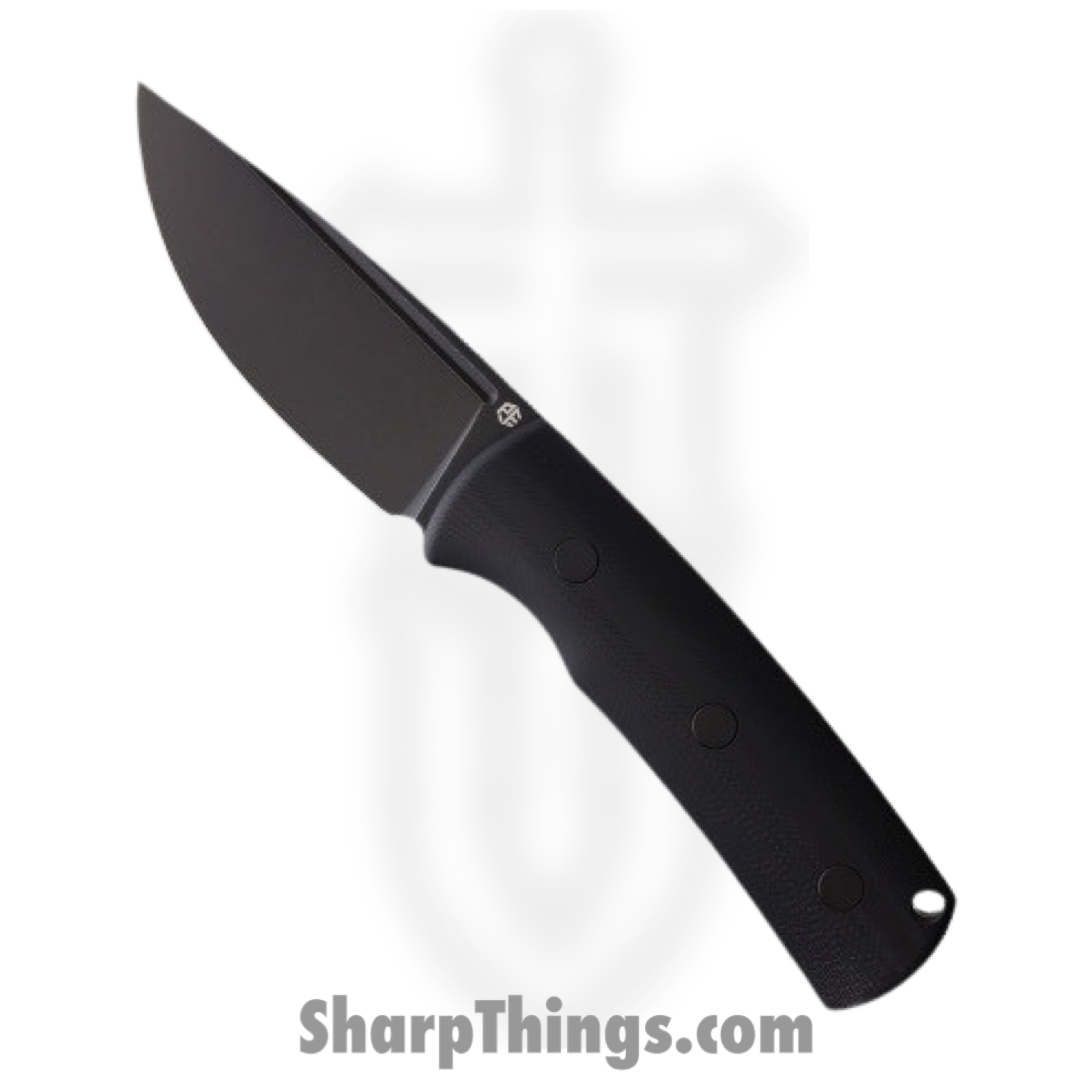 Petrified Fish - PFKP01FDW - Beluga - Fixed Blade Knife - Bohler K110 Coated Drop Point - G10 - Black