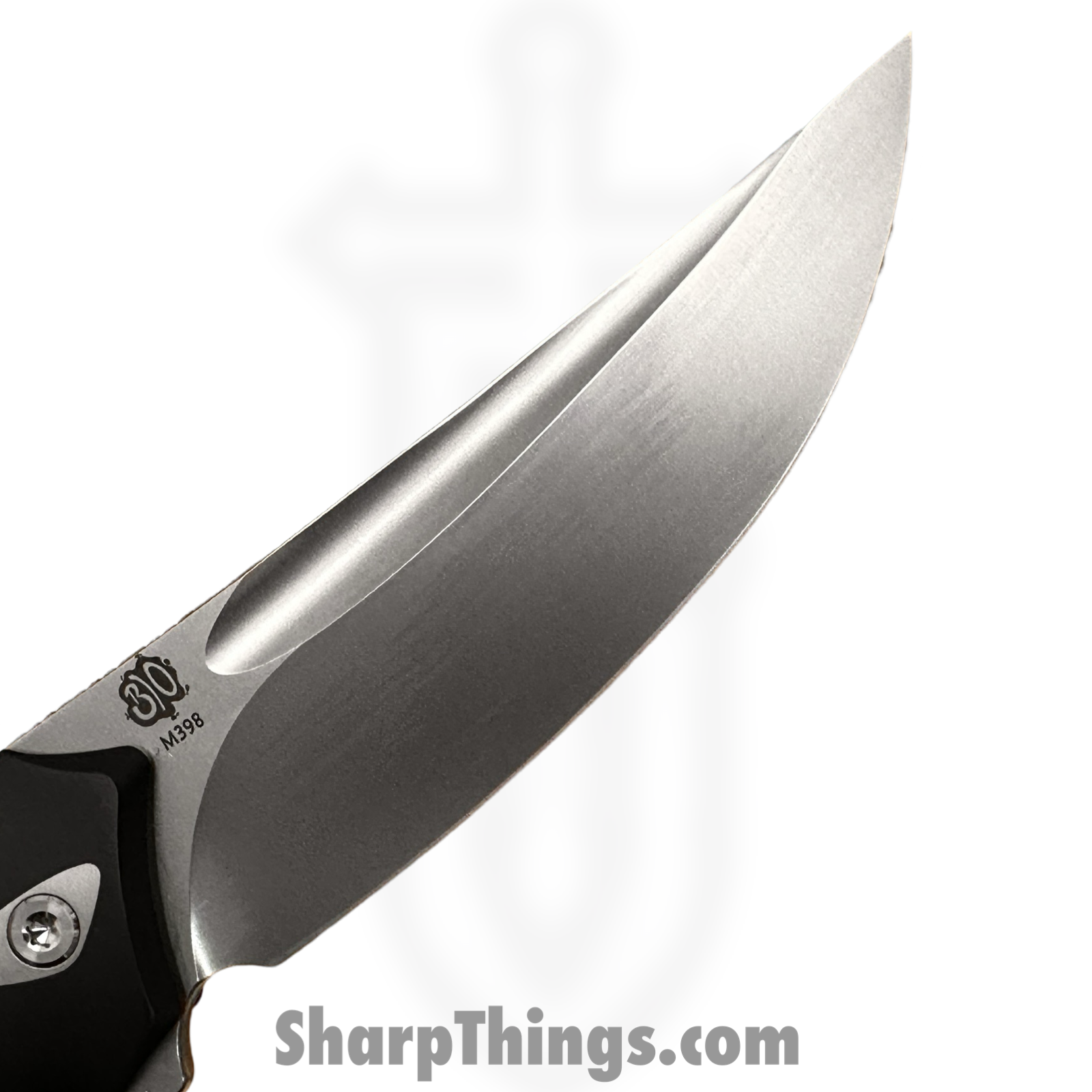 Poikilo Blade - Orca-S - Orca "Killer Whale" - Folding Knife - Bohler M398 Stonewash Drop Point - Titanium - Black/White - Image 7