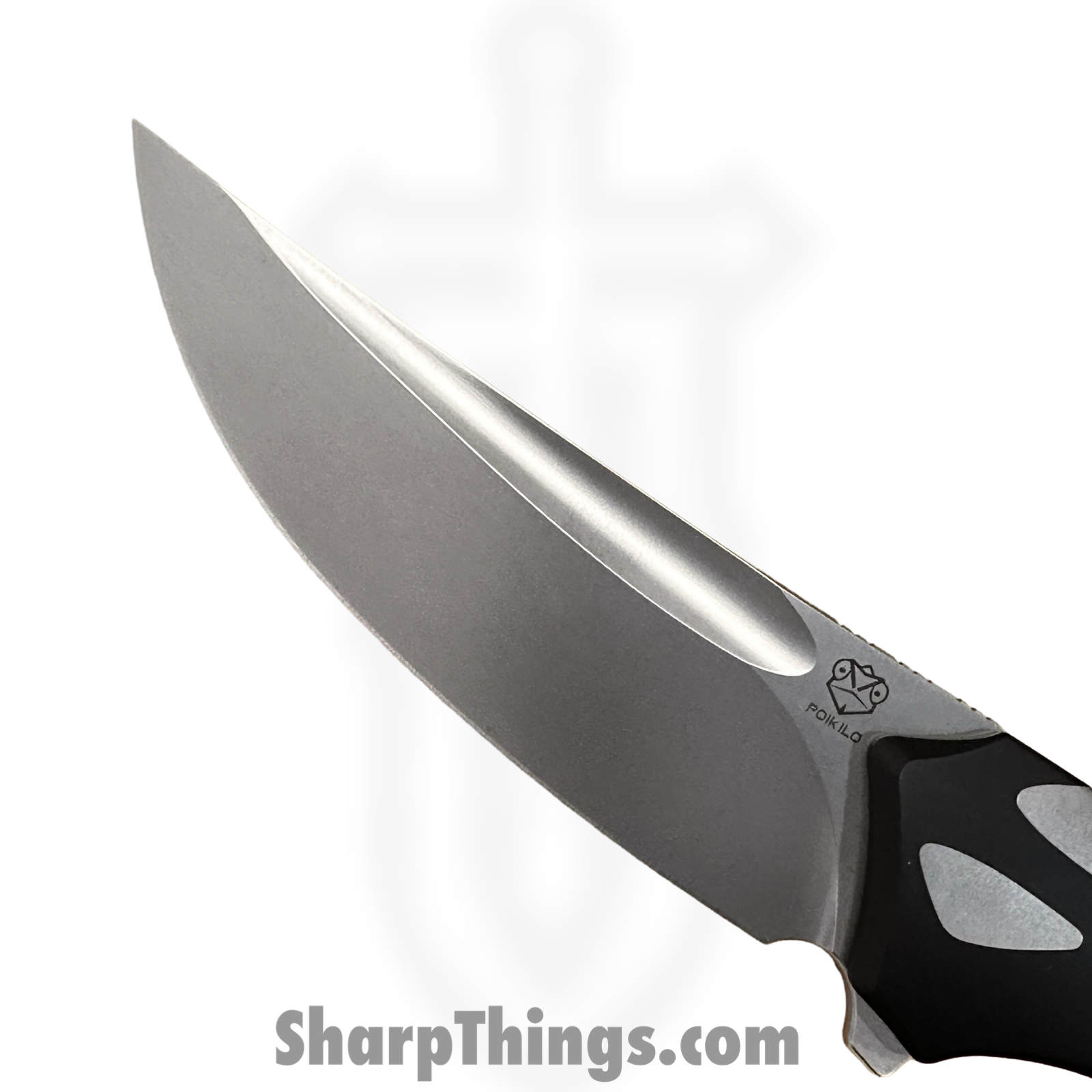 Poikilo Blade - Orca-S - Orca "Killer Whale" - Folding Knife - Bohler M398 Stonewash Drop Point - Titanium - Black/White - Image 6