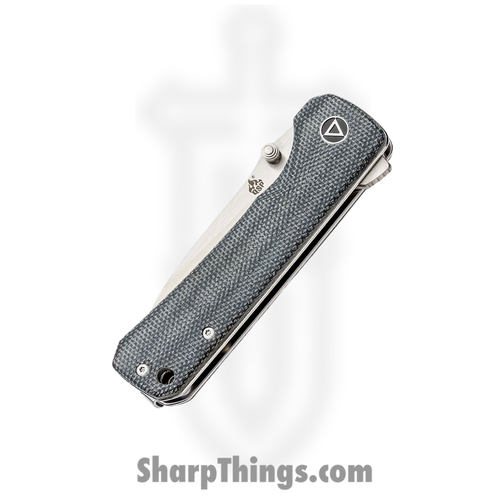 QSP - QS131J - Hawk - Folding Knife - 14C28N Satin Drop Point - Micarta - Black - Image 2