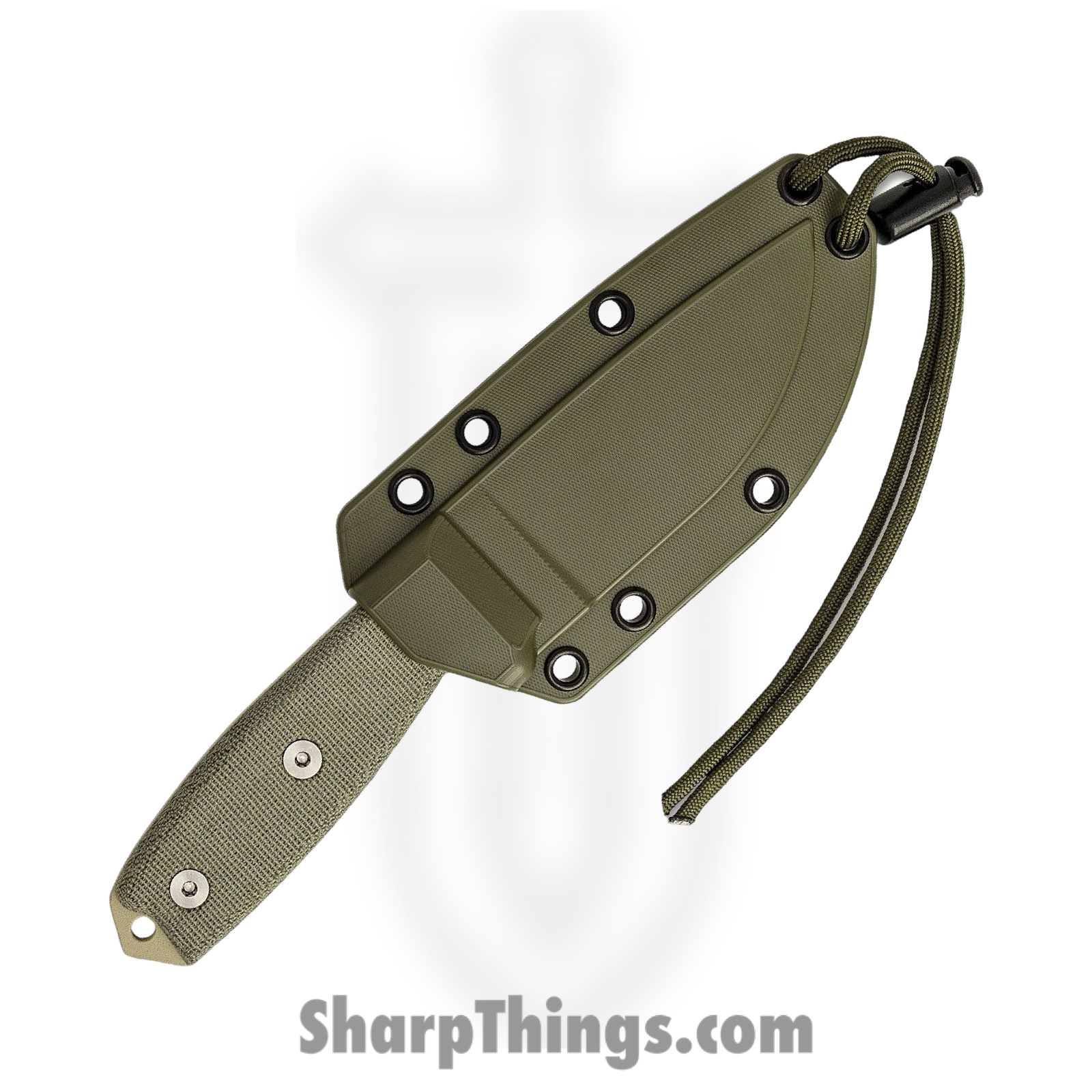 ESEE - RC3PDT - Model 3 - Fixed Blade Knife - 1095 HC Coated Drop Point - Micarta - Tan - Image 3