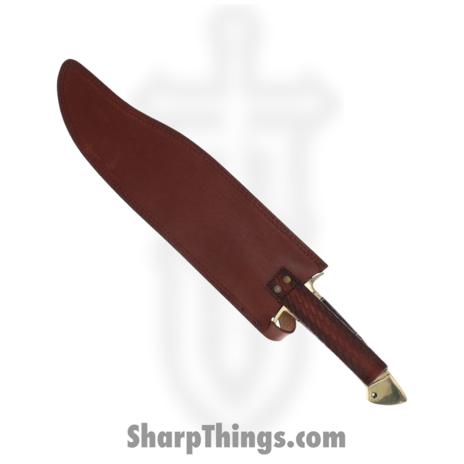Rough Ryder - RR2272 - Bowie - Fixed Blade Knife - 420 SS Satin Bowie - Stag/Pakkawood - Black White - Image 6